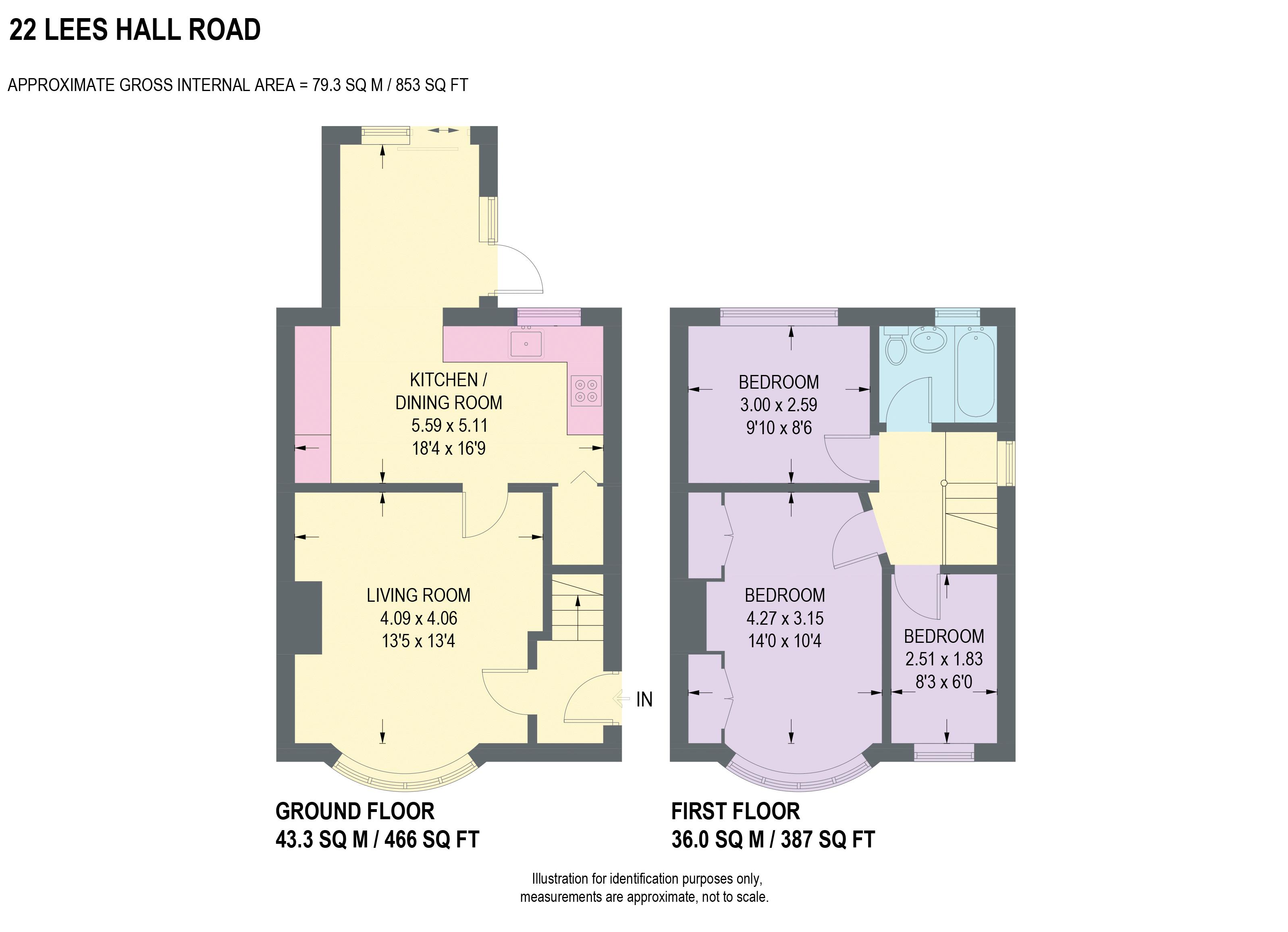22, Lees Hall Road, Sheffield floorplan