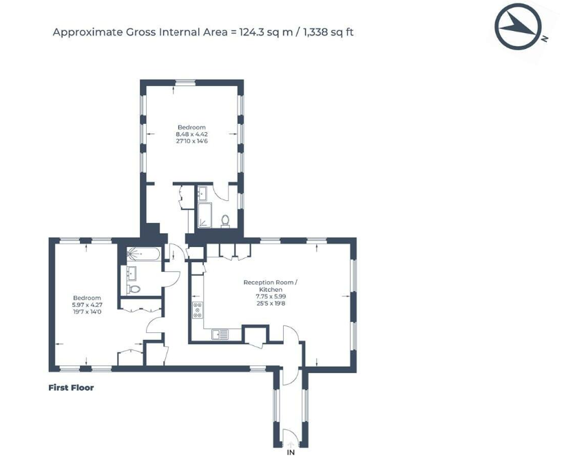 Windsor House,Flat 17, King Edward Place, Bushey floorplan