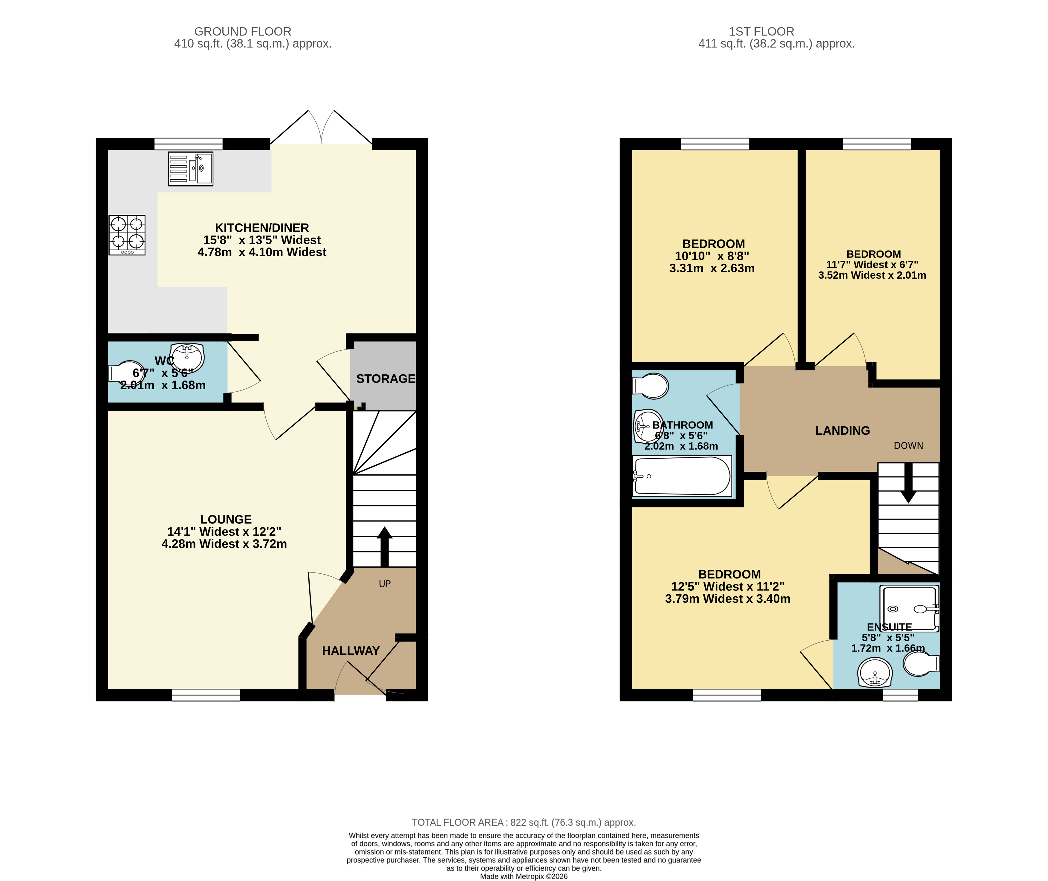 54, Fleetwood Road, Waddington floorplan