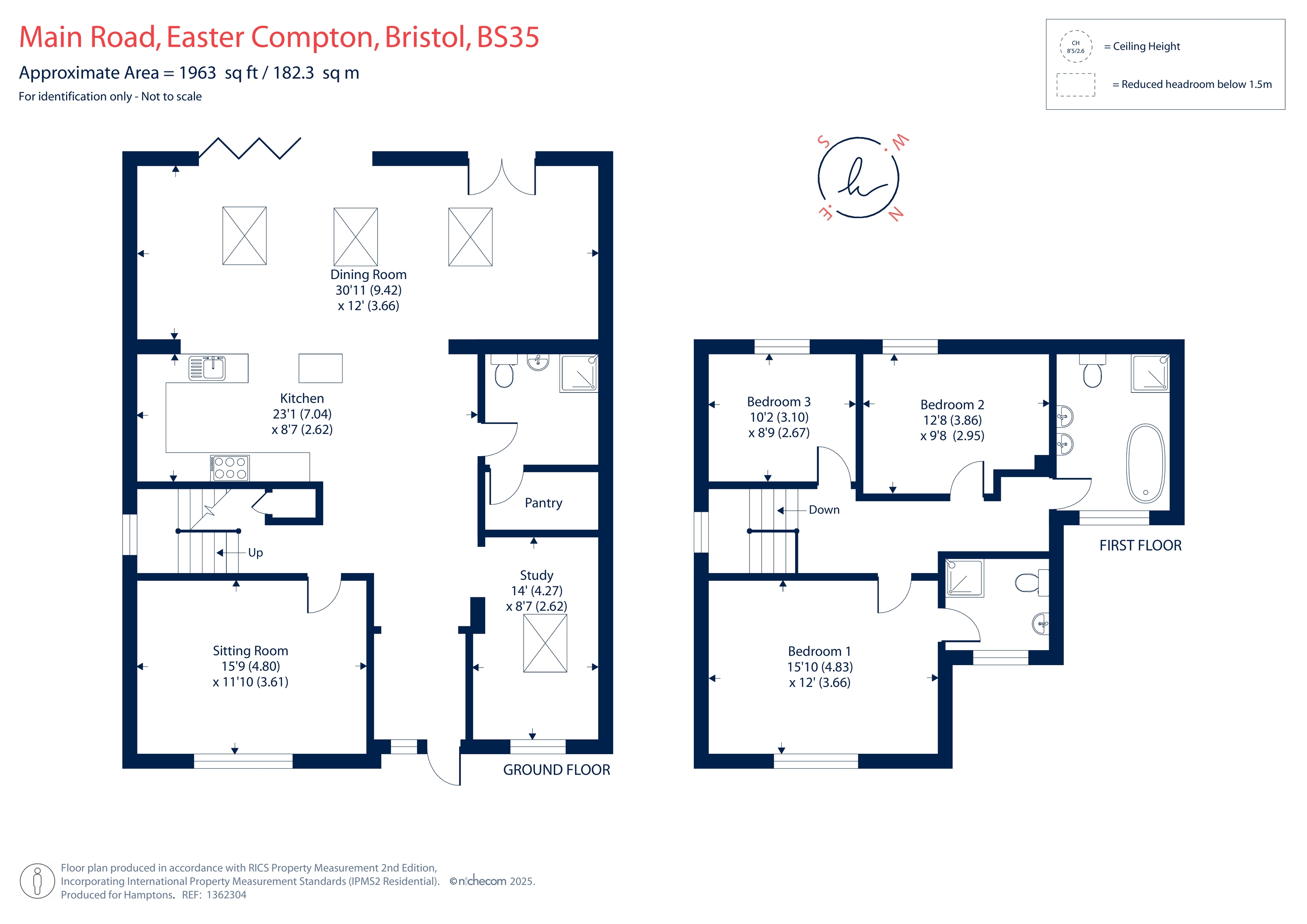 Windermere, Main Road, Easter Compton floorplan