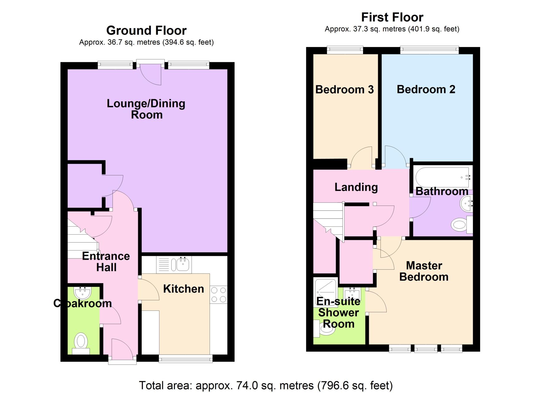 3 Bedrooms Terraced house for sale in Darnell Way, Northampton, Northamptonshire NN3