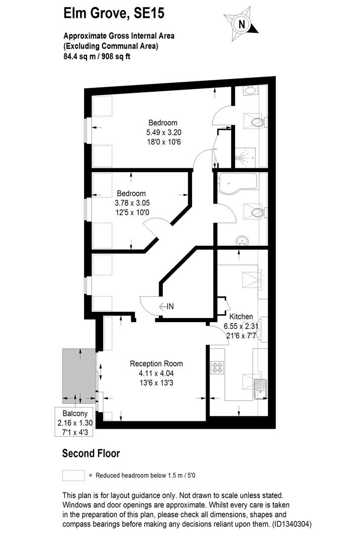 Elm Grove, London floorplan