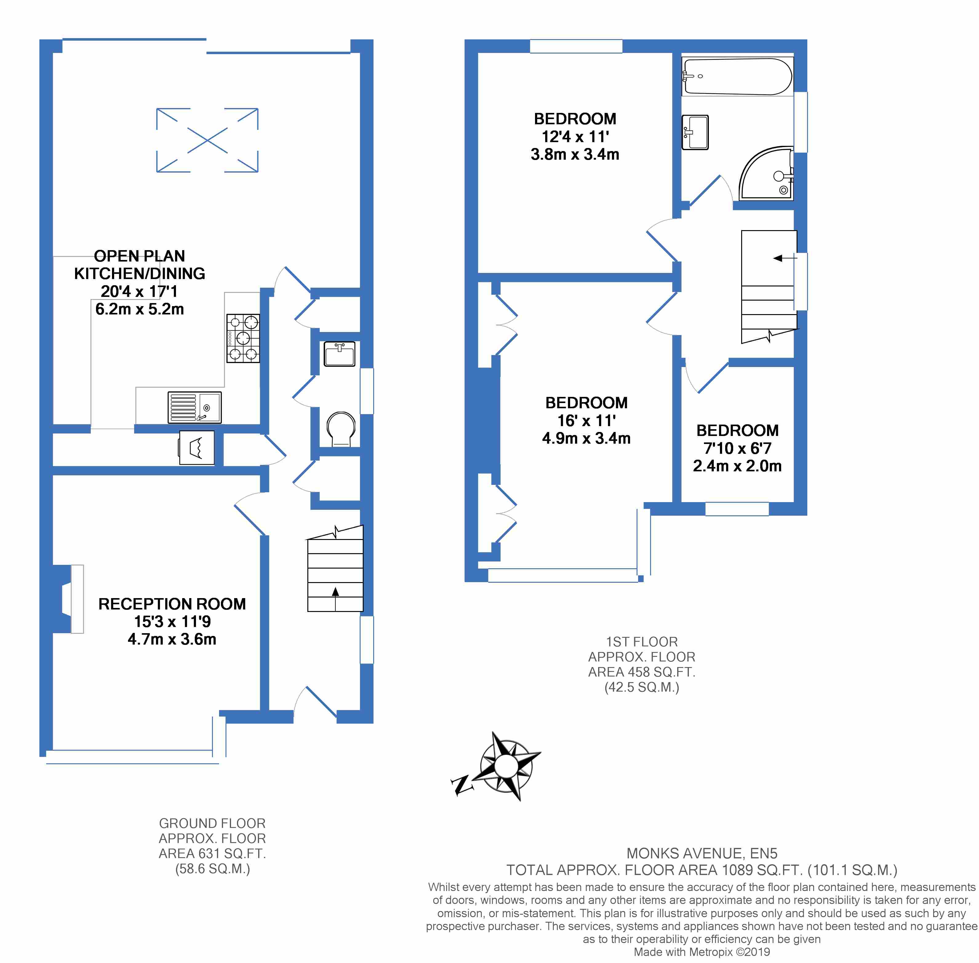 3 Bedrooms Semi-detached house to rent in Monks Avenue, Barnet EN5