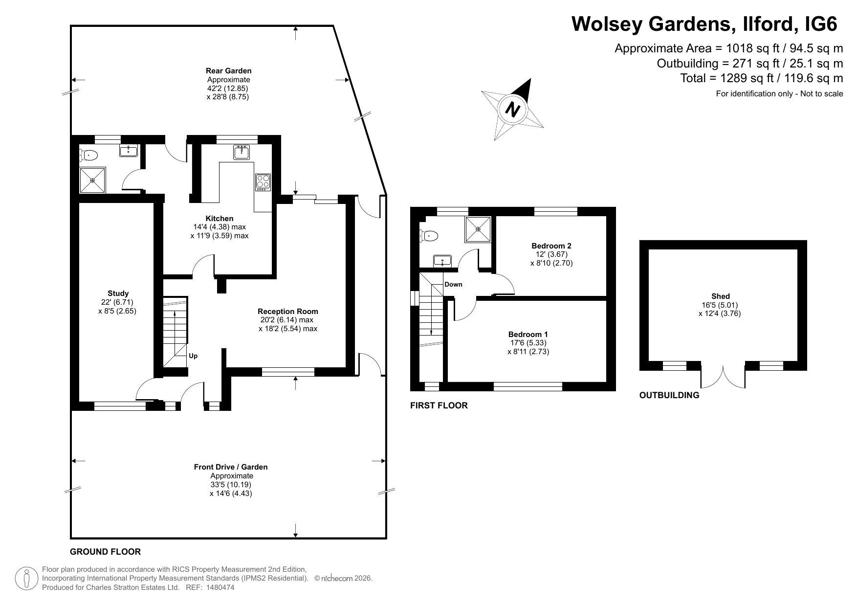 44a Wolsey Gardens, Ilford floorplan