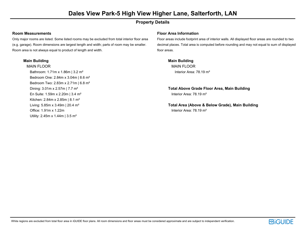 5, High View, Salterforth floorplan