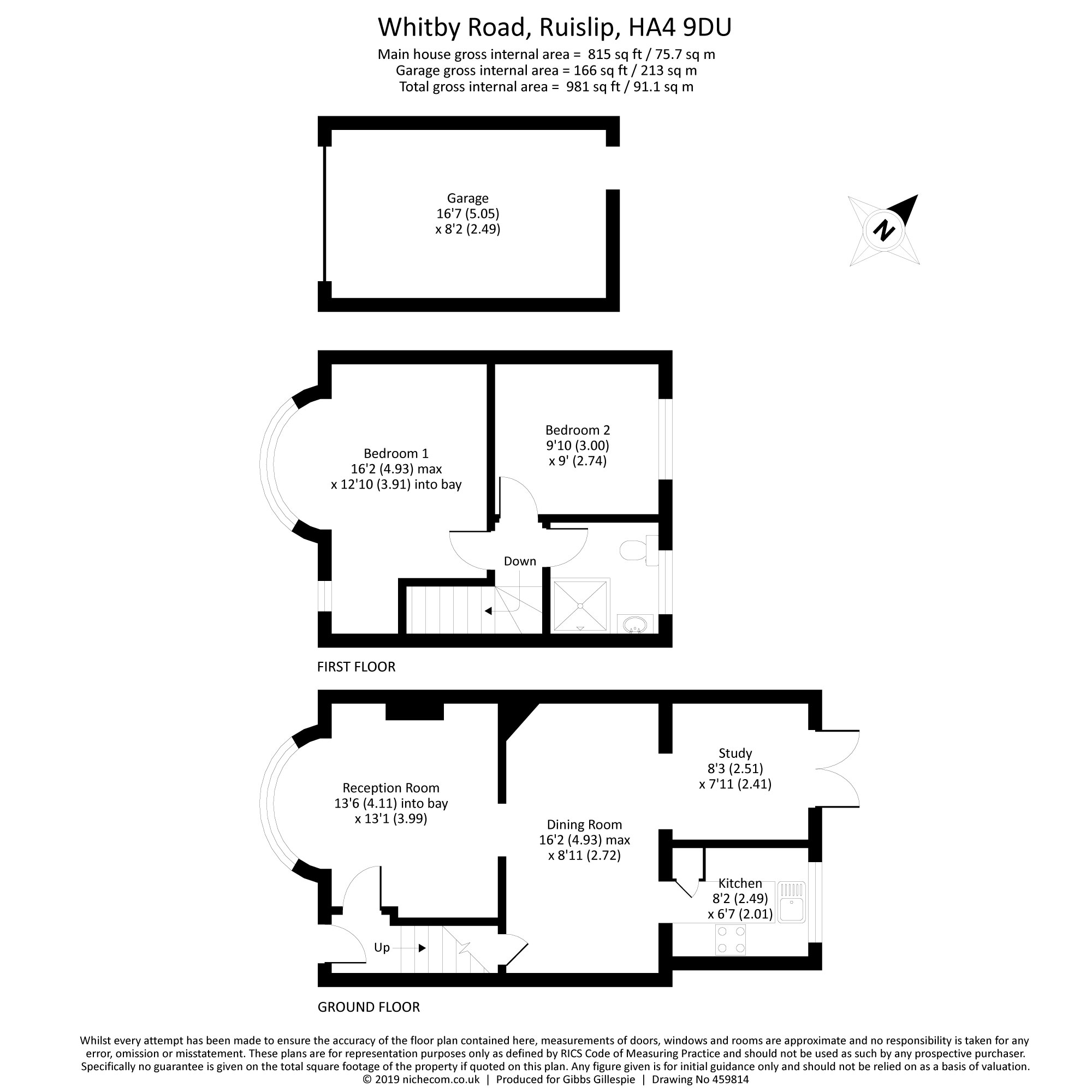 2 Bedrooms Terraced house for sale in Whitby Road, Ruislip, Middlesex HA4