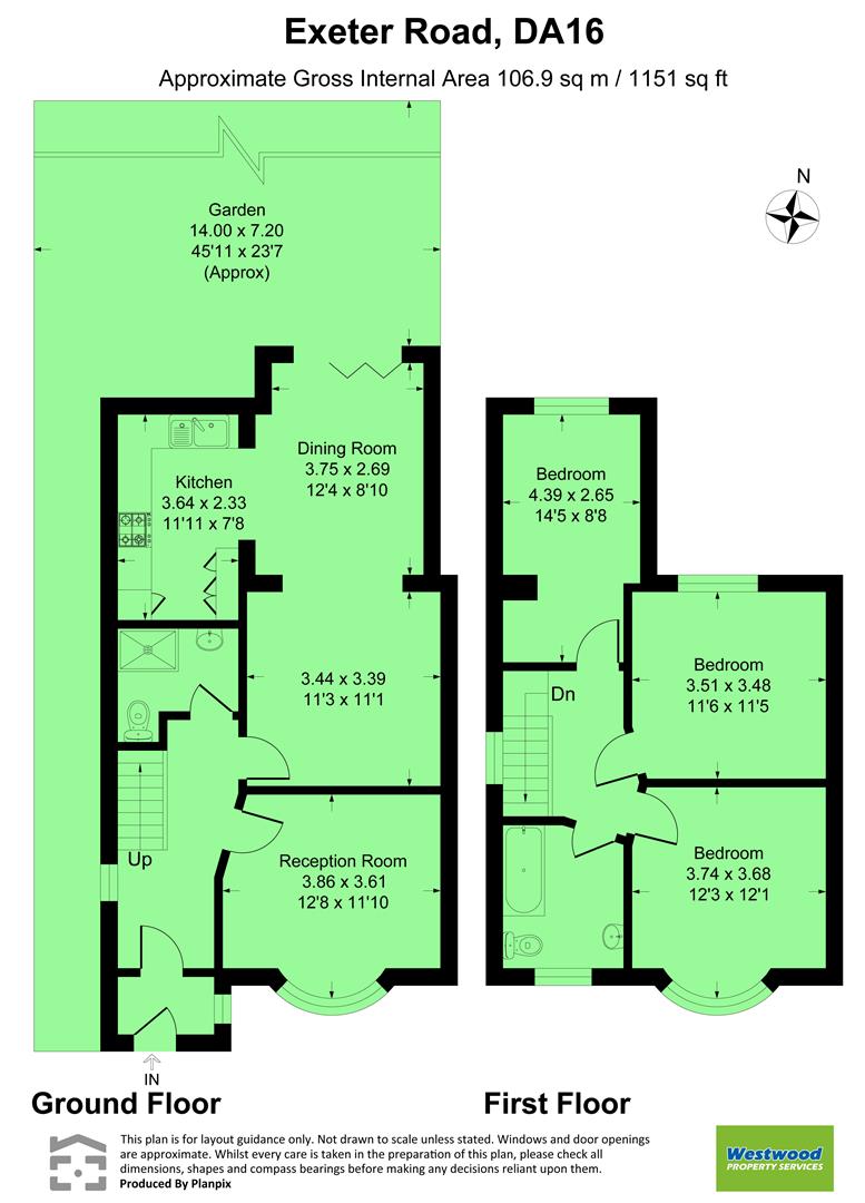 62, Exeter Road, Welling floorplan