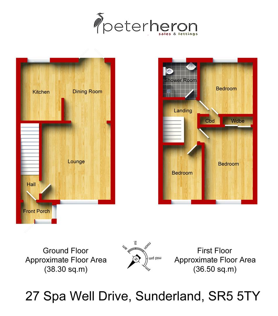 27, Spa Well Drive, Sunderland floorplan