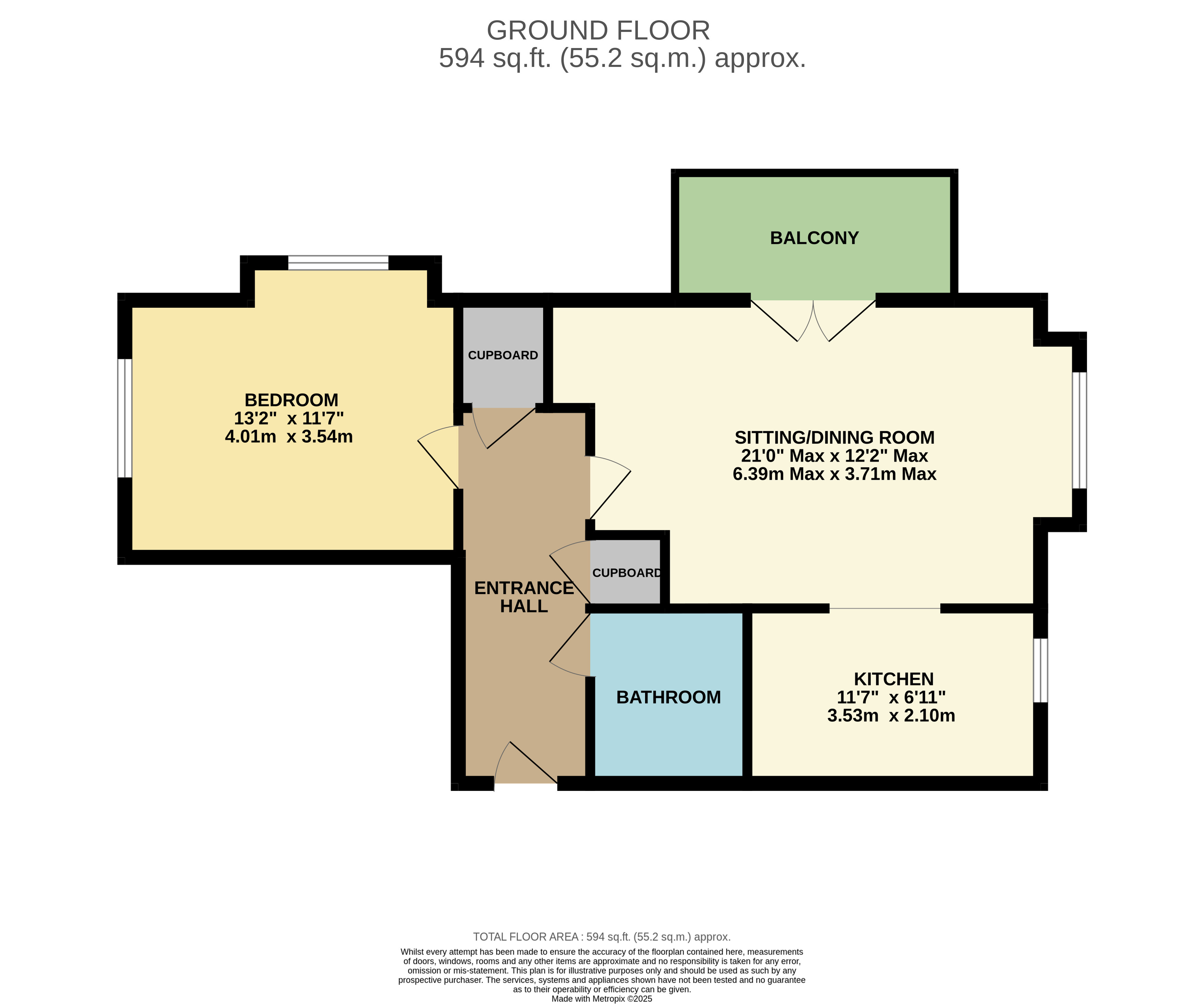 Flat 2, 7, Blue Albion Lane, Milton Keynes floorplan
