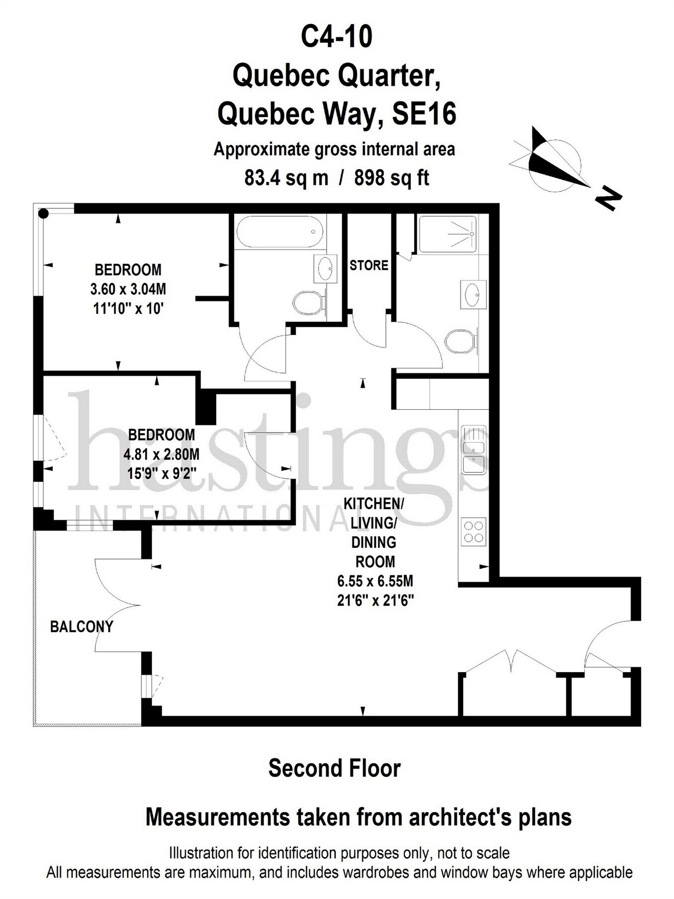 2 Bedrooms Flat for sale in Hornbeam House, 22 Quebec Way, Canada Water SE16