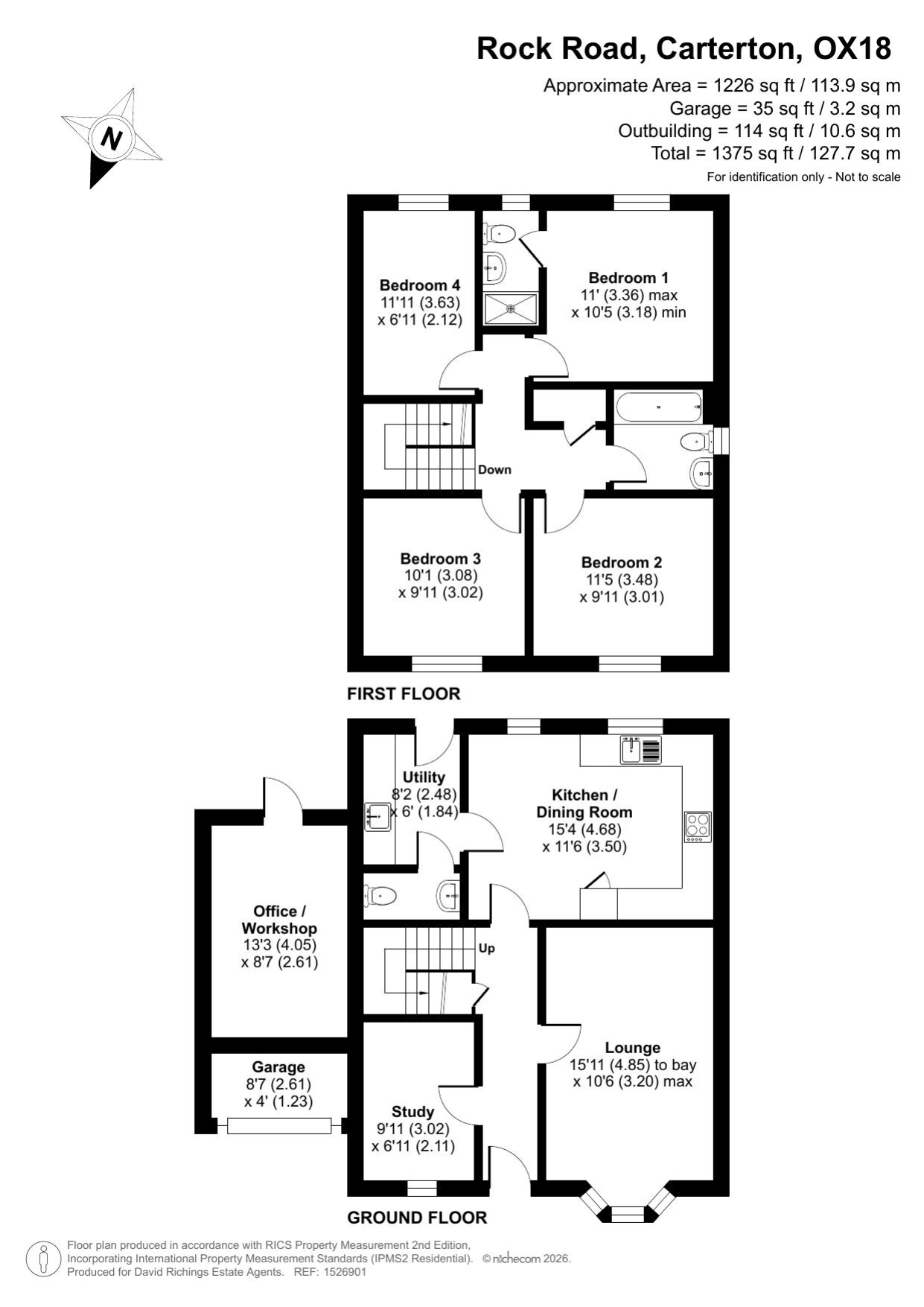 3, Rock Road, Carterton floorplan