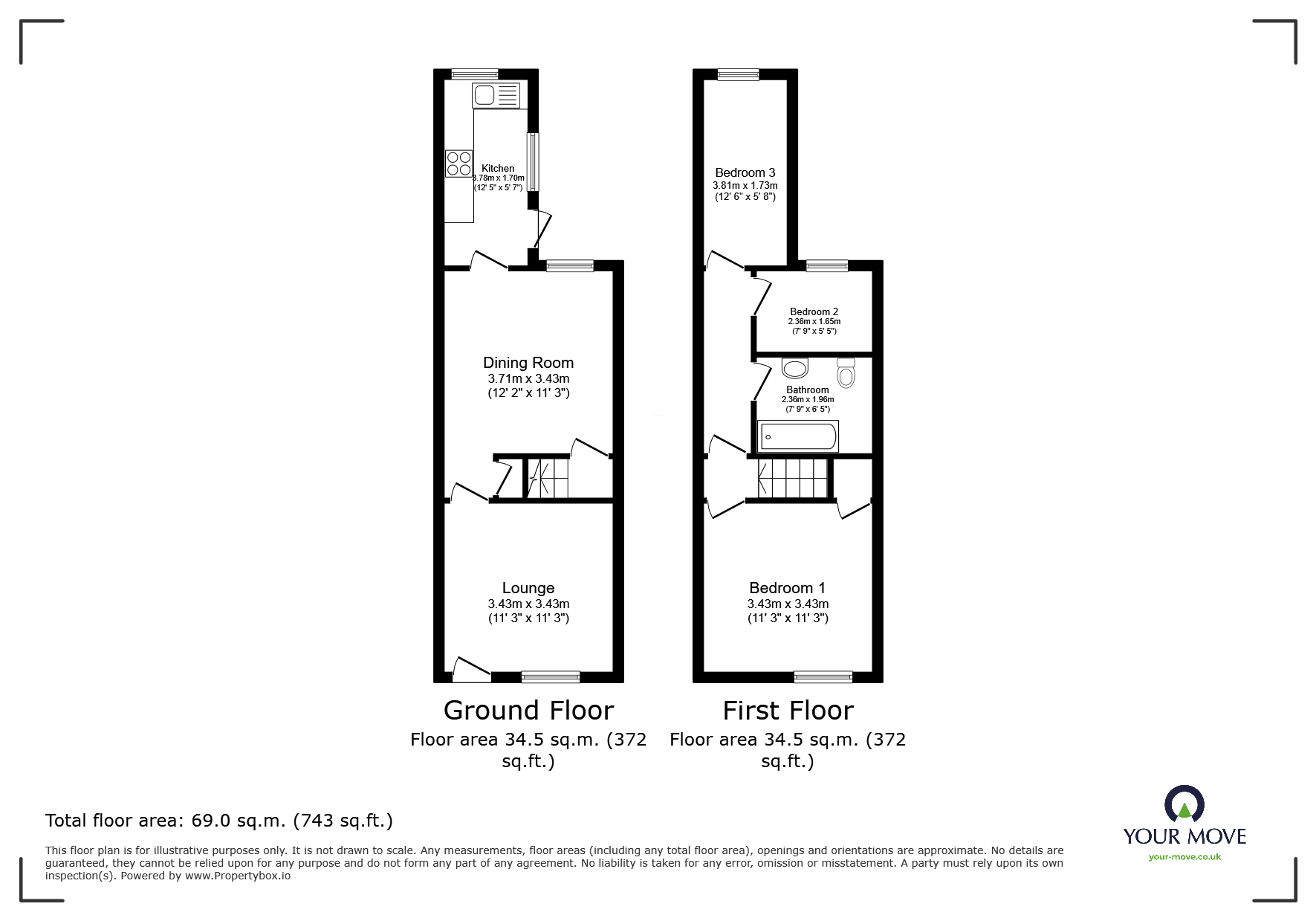 24, Orchard Street, Derbyshire floorplan