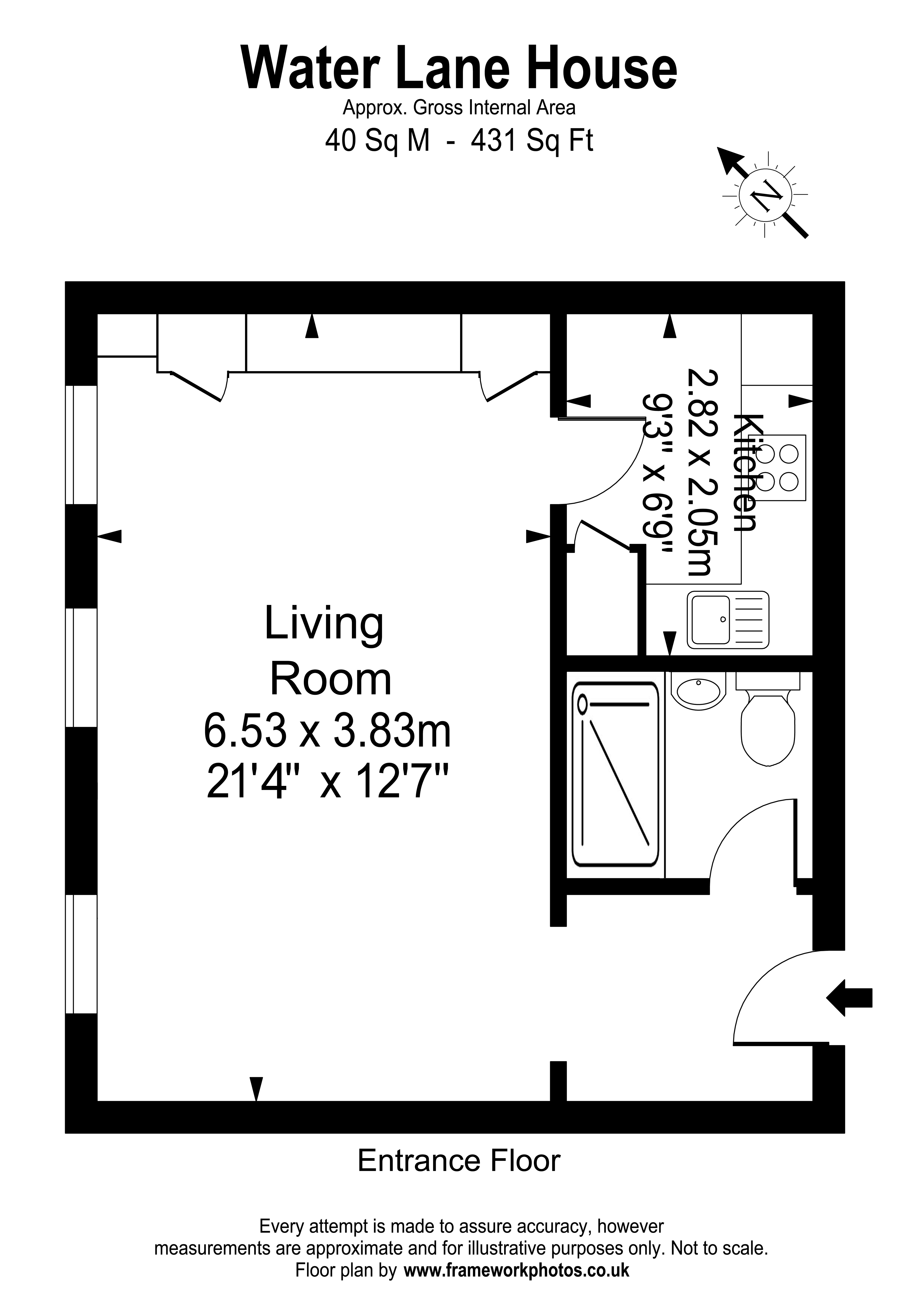 7 Water Lane House, Water Lane, Richmond floorplan
