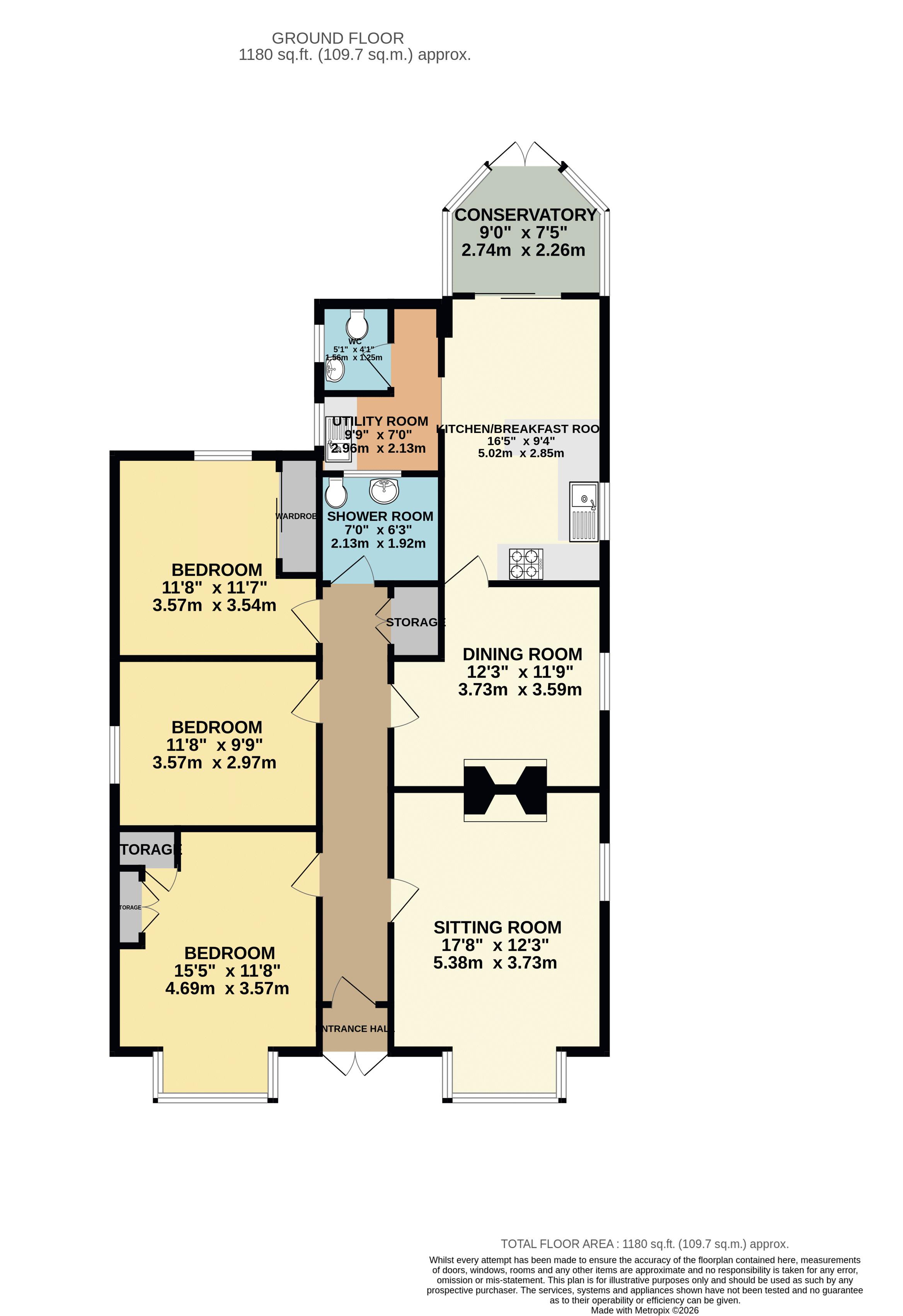 126, Aylestone Hill, Hereford floorplan