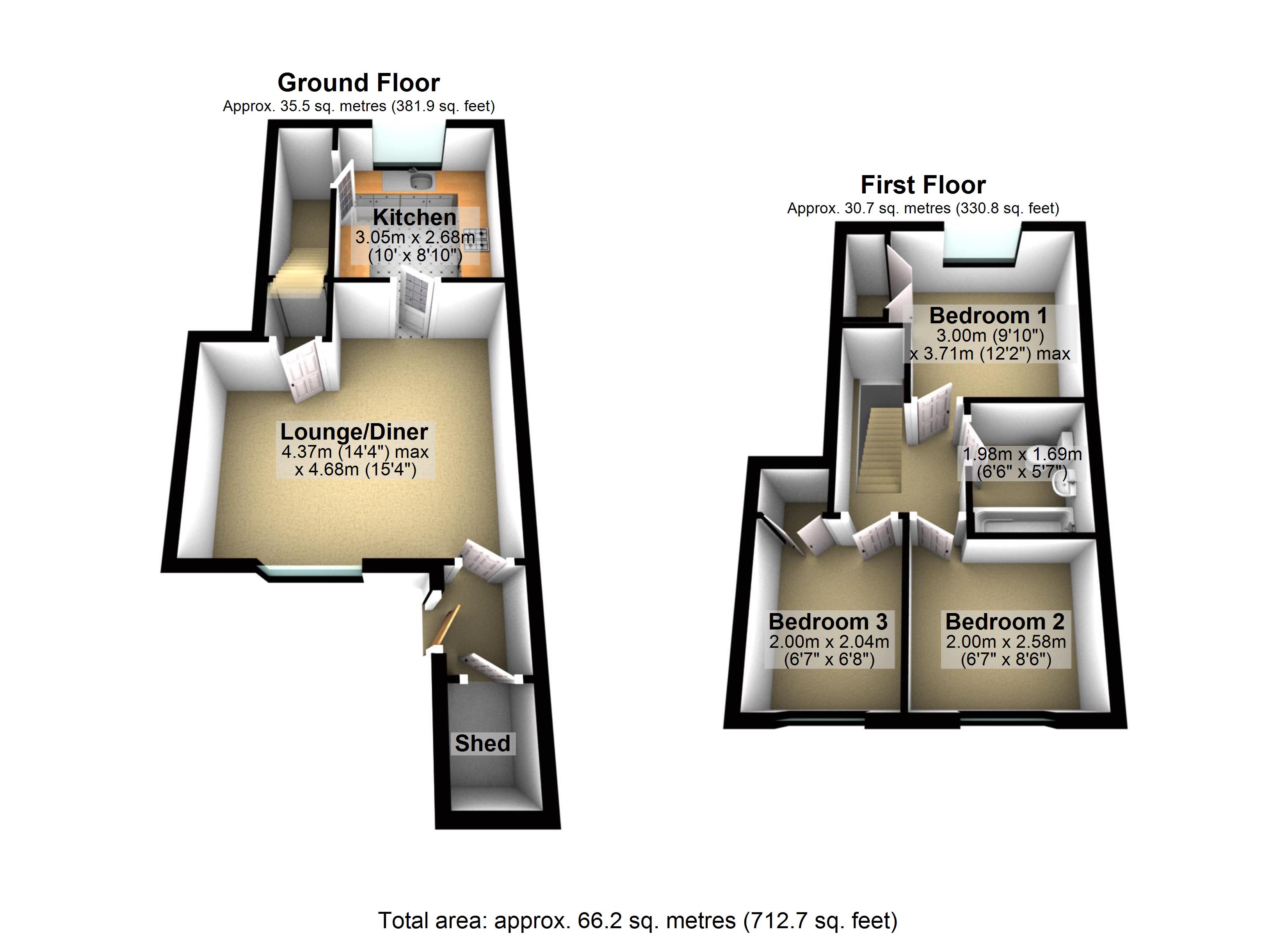 3 Bedrooms Town house for sale in Burton Close, Oadby, Leicester LE2