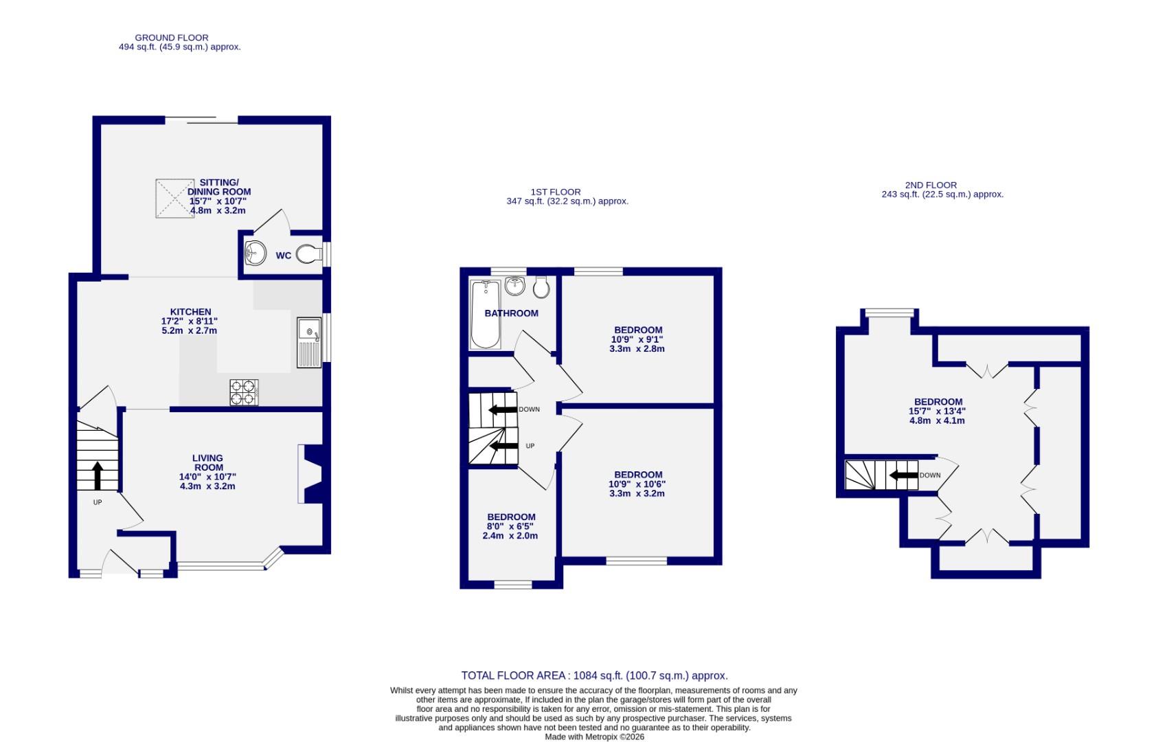 18, Enfield Crescent, York floorplan