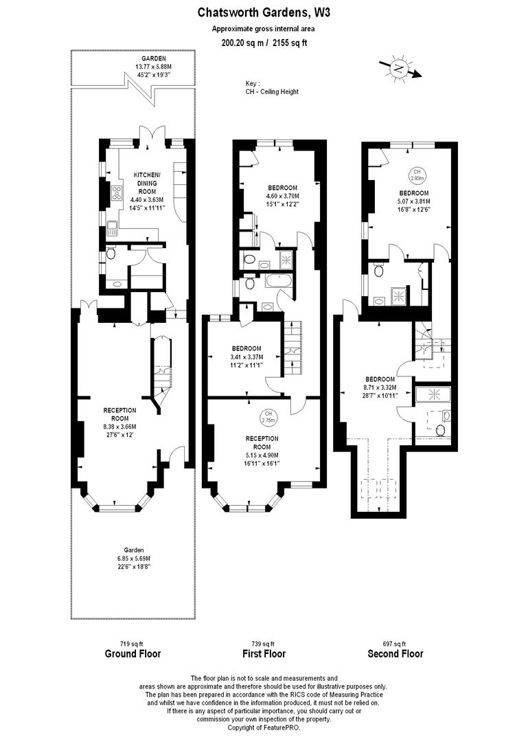 4 Bedrooms Semi-detached house to rent in Chatsworth Gardens, London W3