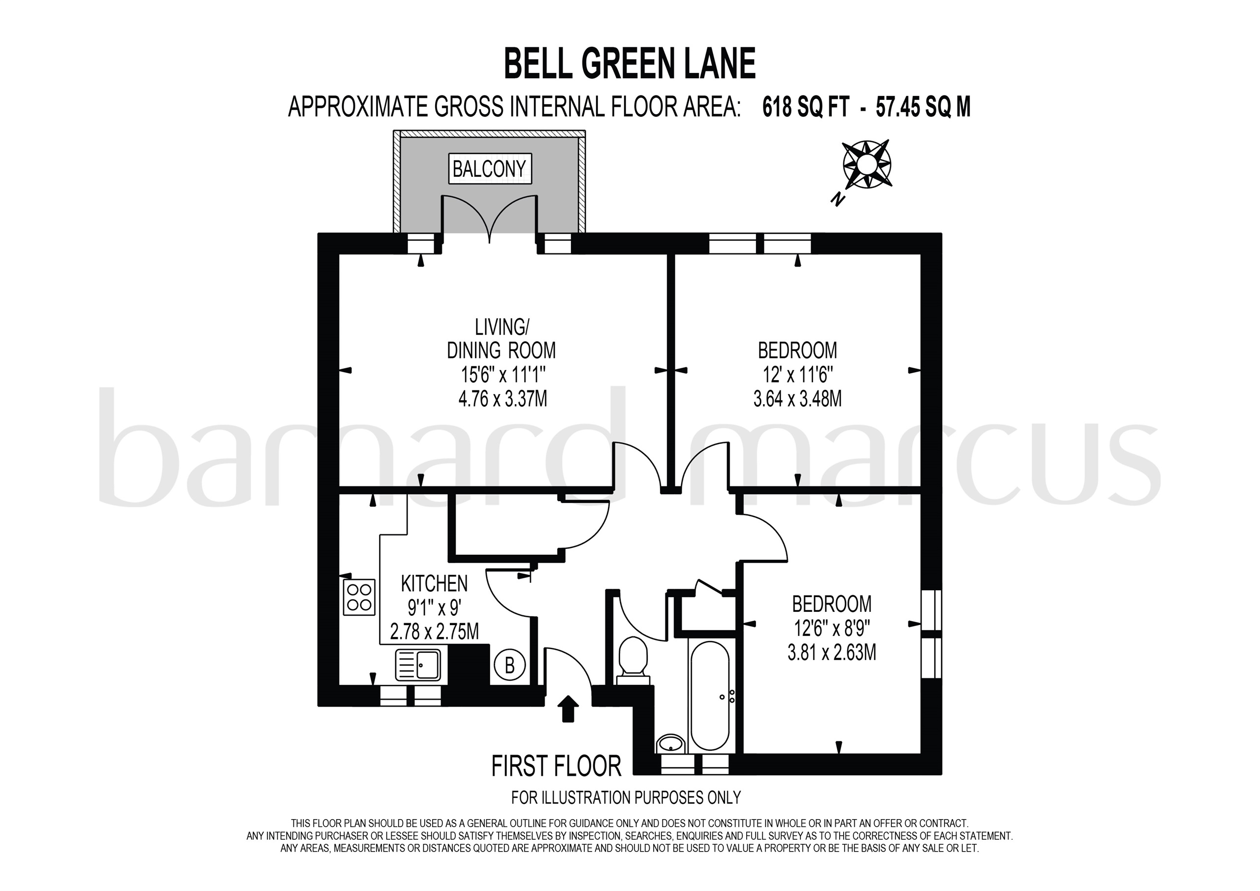 54, Bell Green Lane, London floorplan