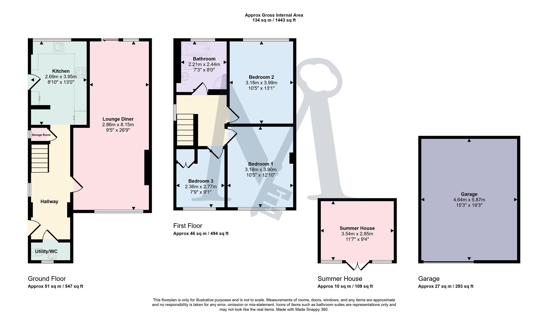 1, Fosbrooke Close, Coalville floorplan
