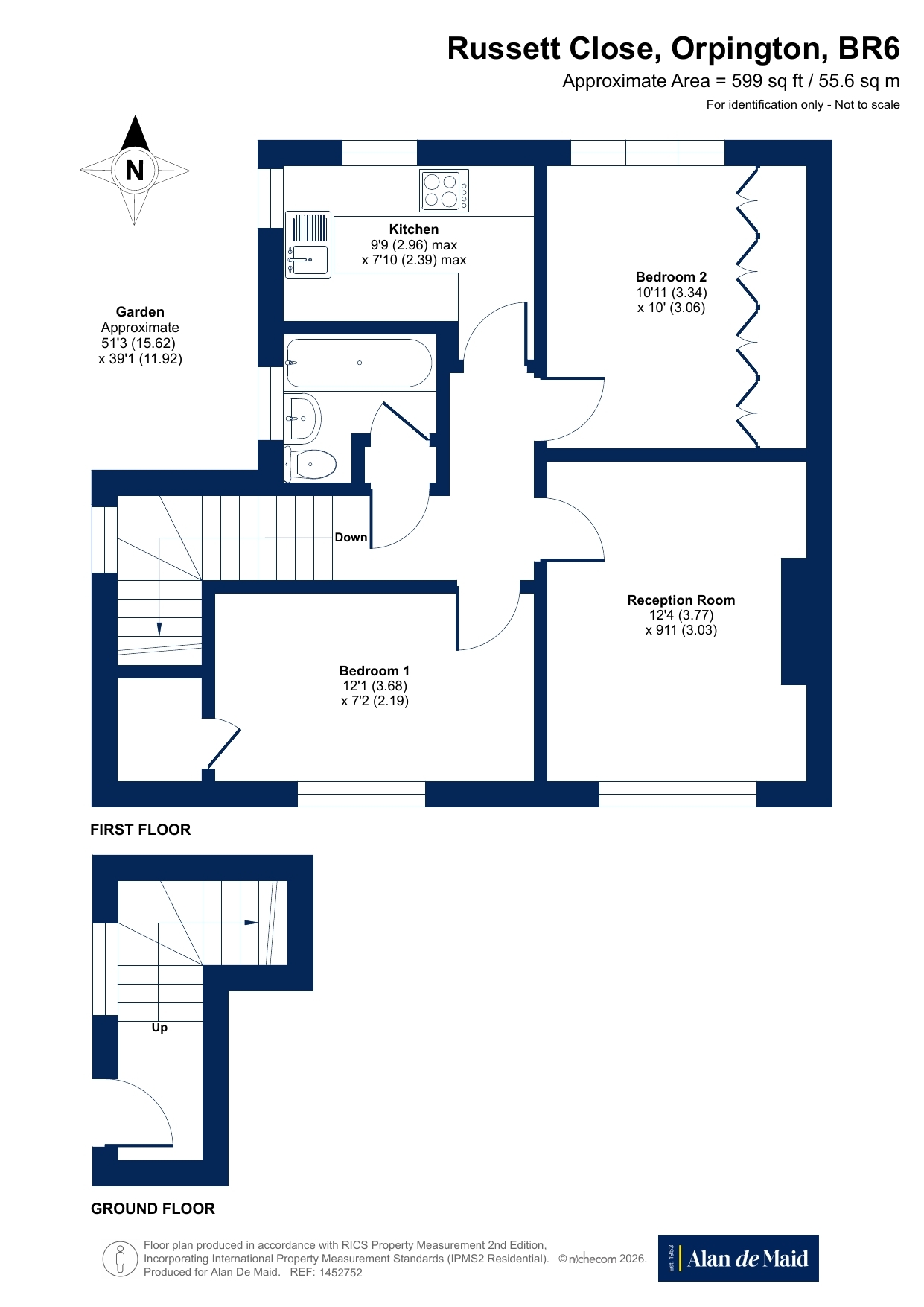 14, Russett Close, Orpington floorplan
