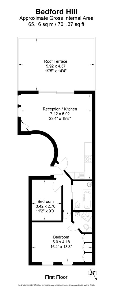 2 Bedrooms  to rent in Bedford Hill, London SW12