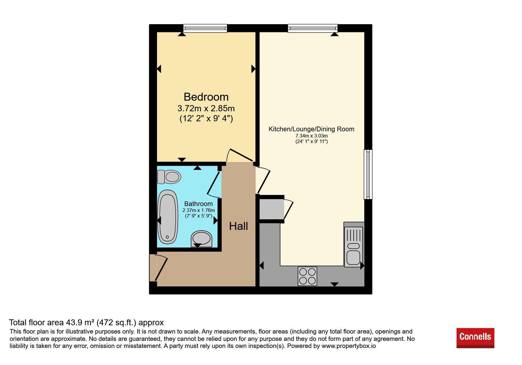 Flat 26, Manor Glade Court, Higher Warberry Road, Torquay floorplan