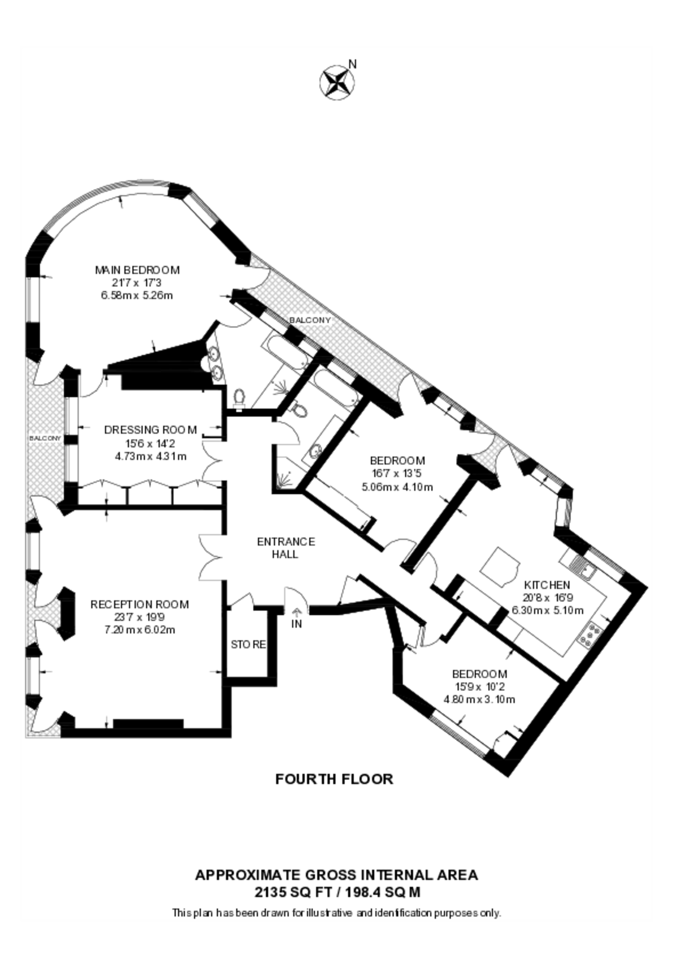 Palace Court, Hampstead floorplan