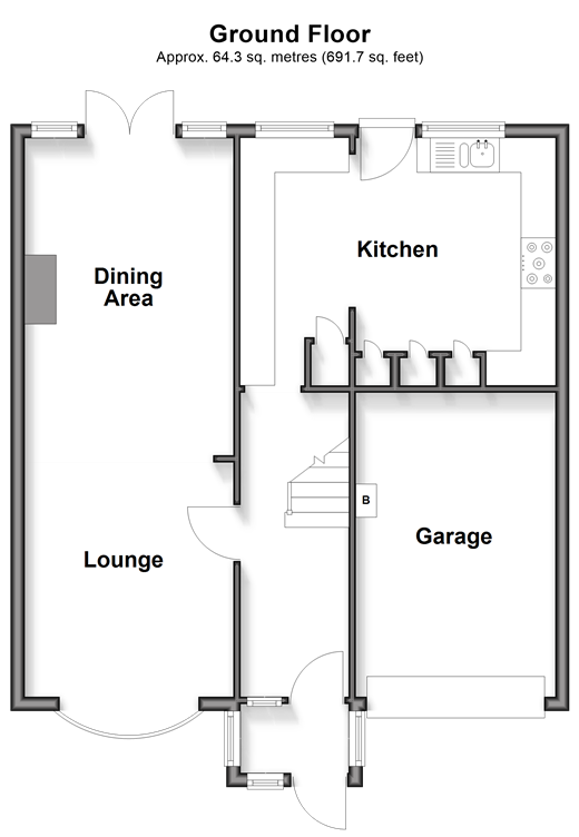 Gloucester Avenue, Welling floorplan