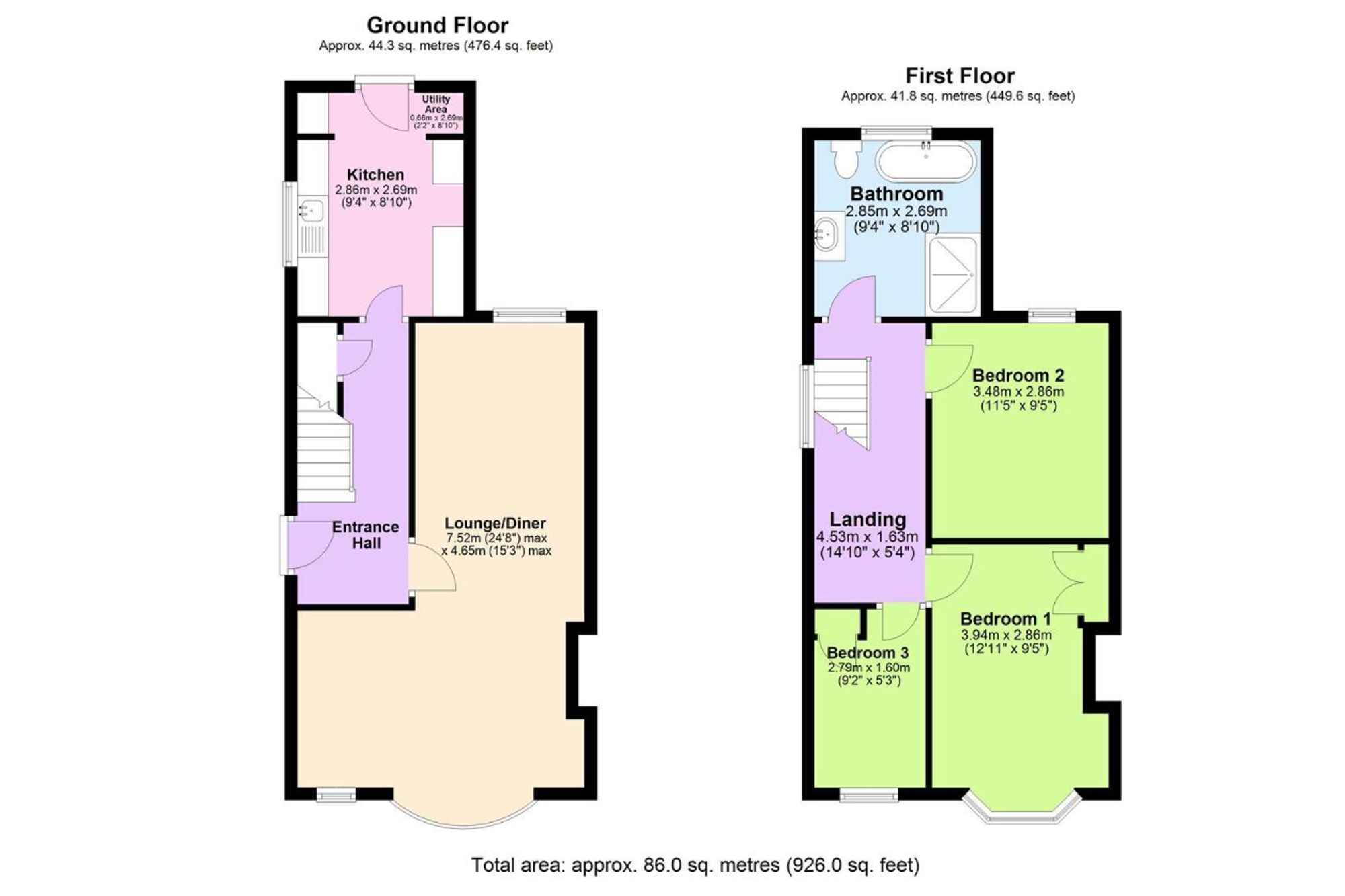 1 Wellingborough Road, Wellingborough floorplan
