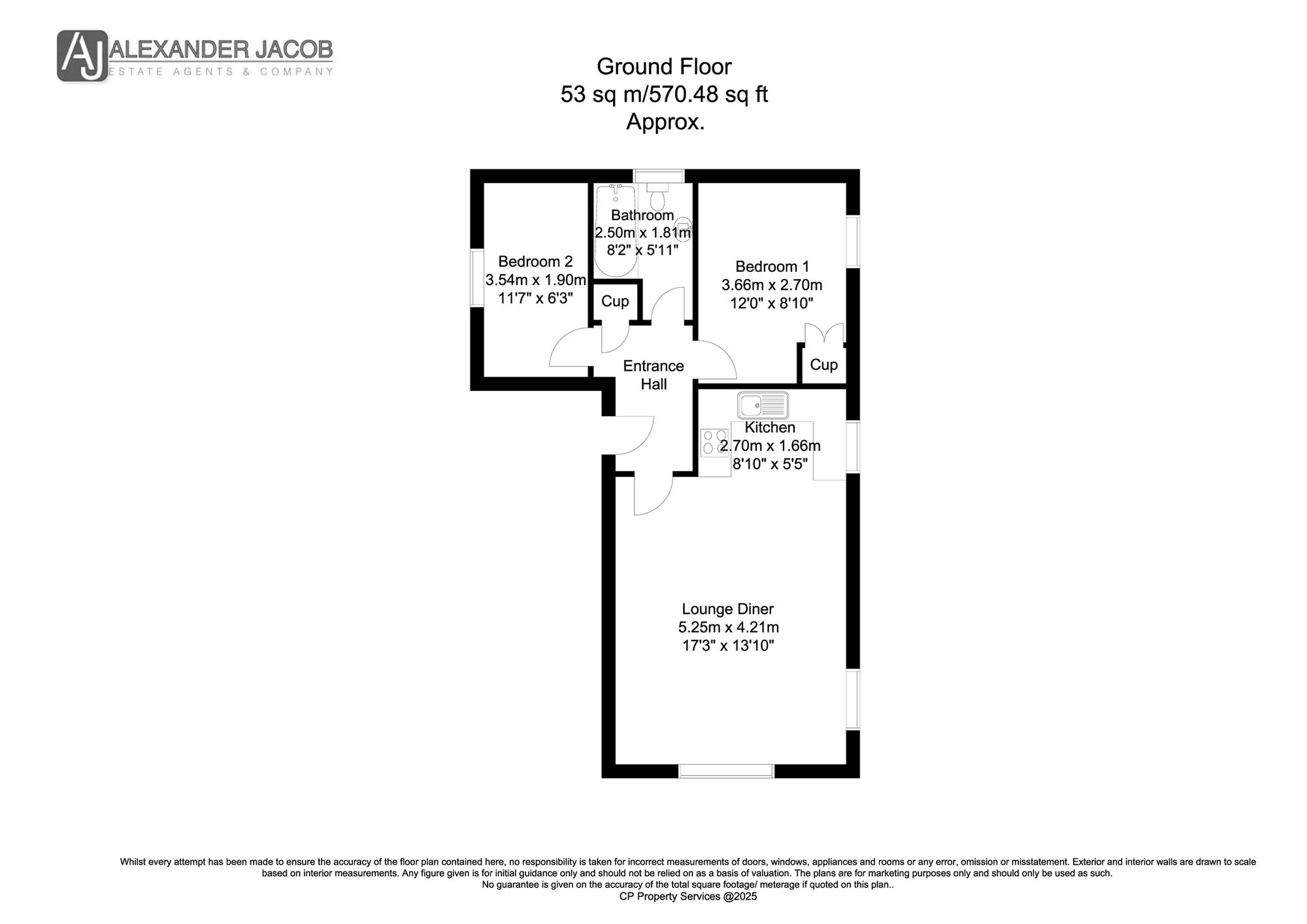 70 Waterfields, Retford floorplan