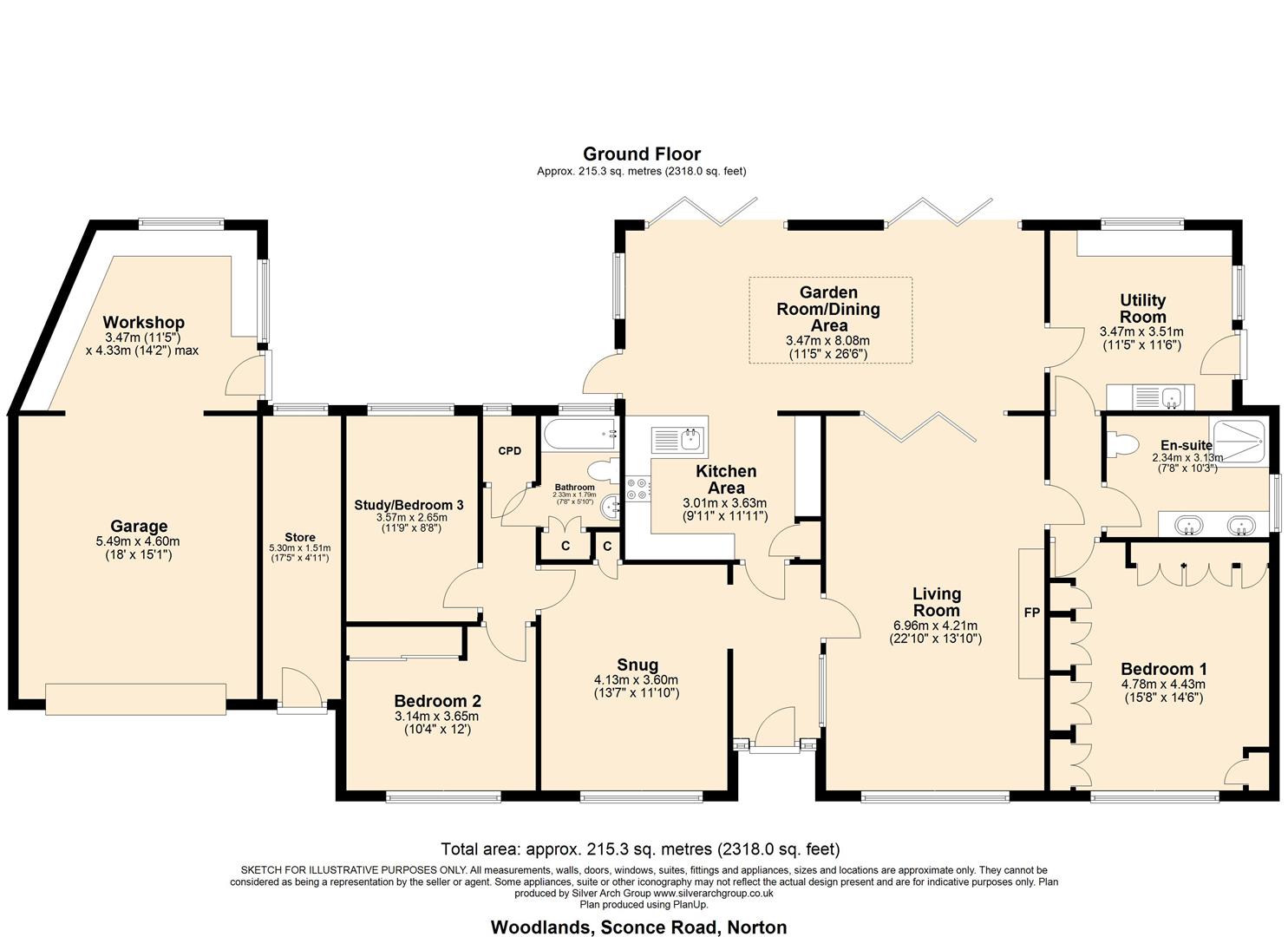 Woodlands, Sconce Road, Yarmouth floorplan