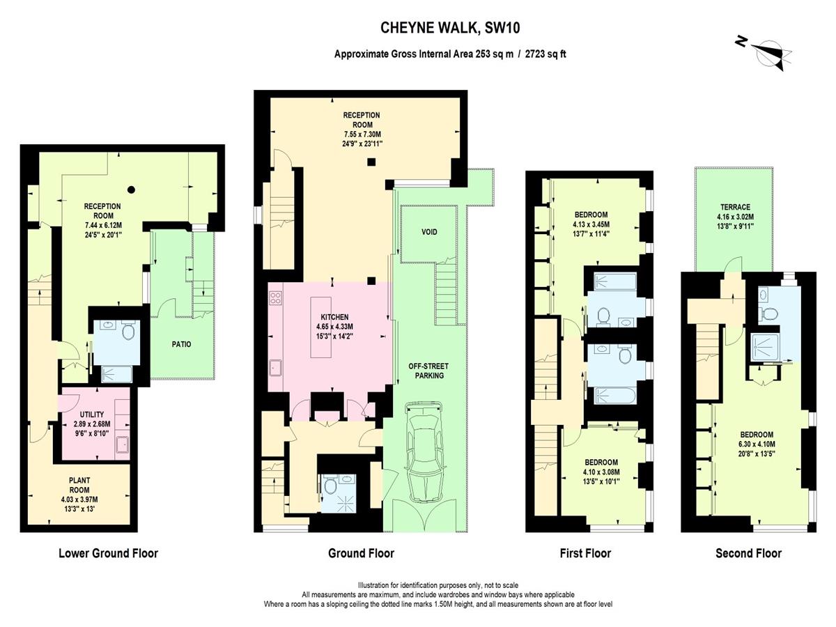 4 Bedrooms Terraced house for sale in Cheyne Walk, London SW10