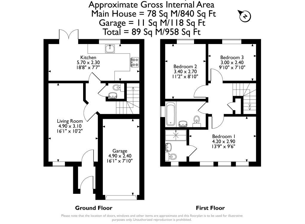 6, Kilmarnock Grove, Heywood floorplan