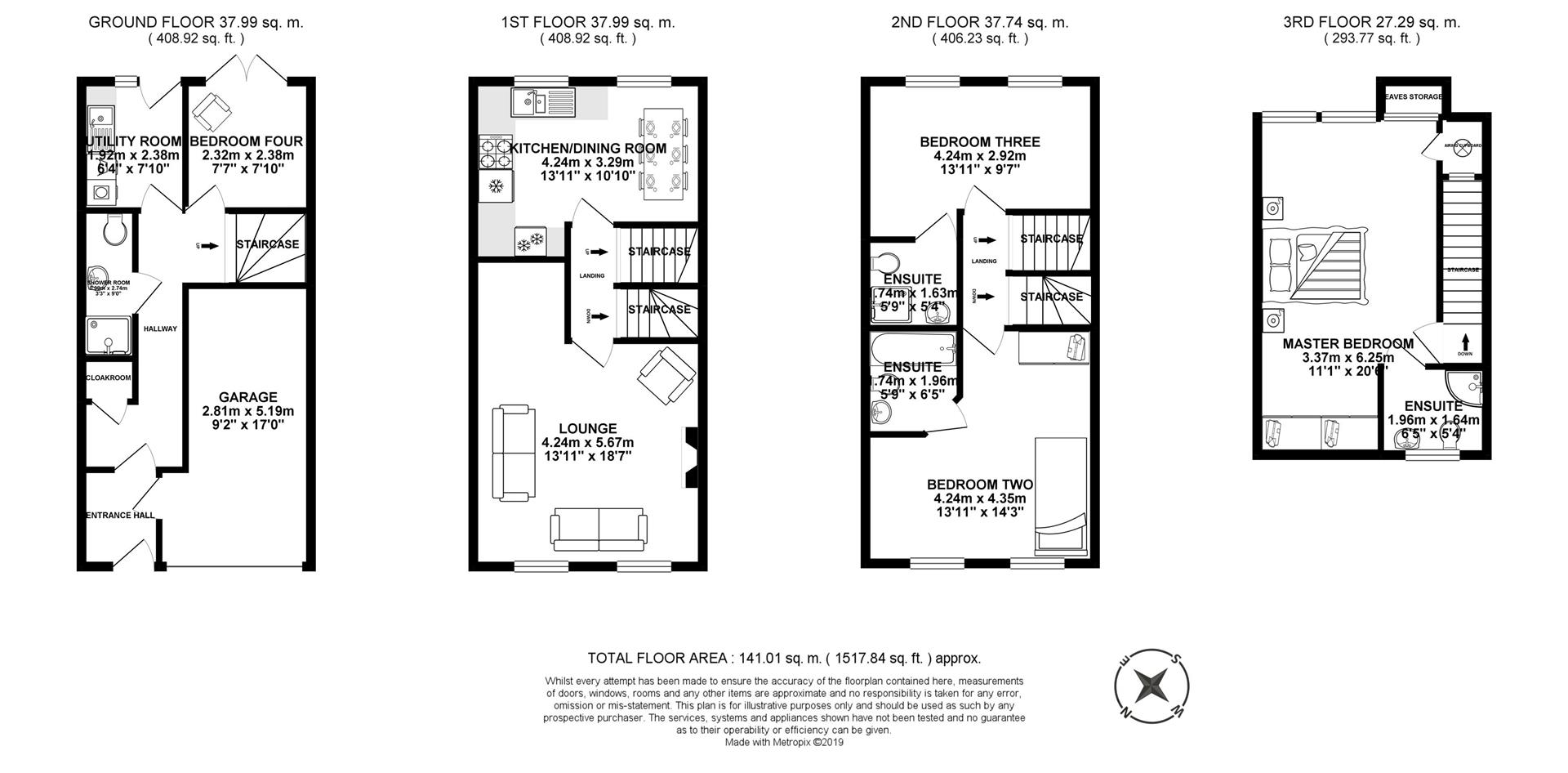 4 Bedrooms Terraced house for sale in Ferrier Grove, Chorley PR6