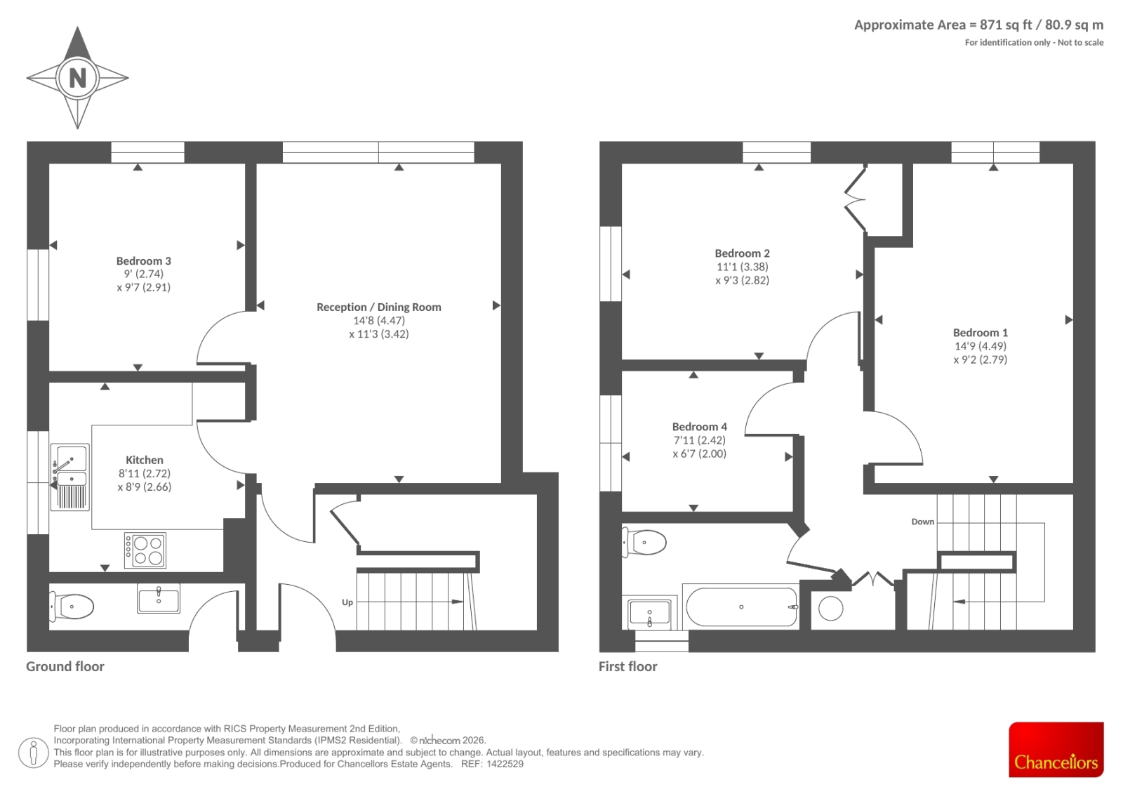 34 WESTERHAM WALK, Westerham Walk, Reading floorplan