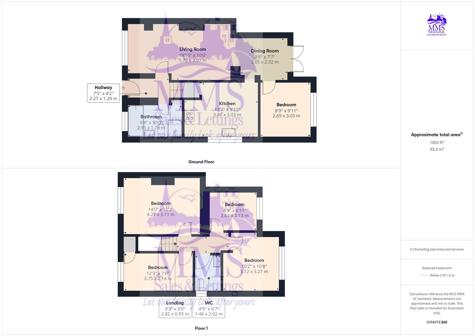 8, Oak Road, Strood floorplan