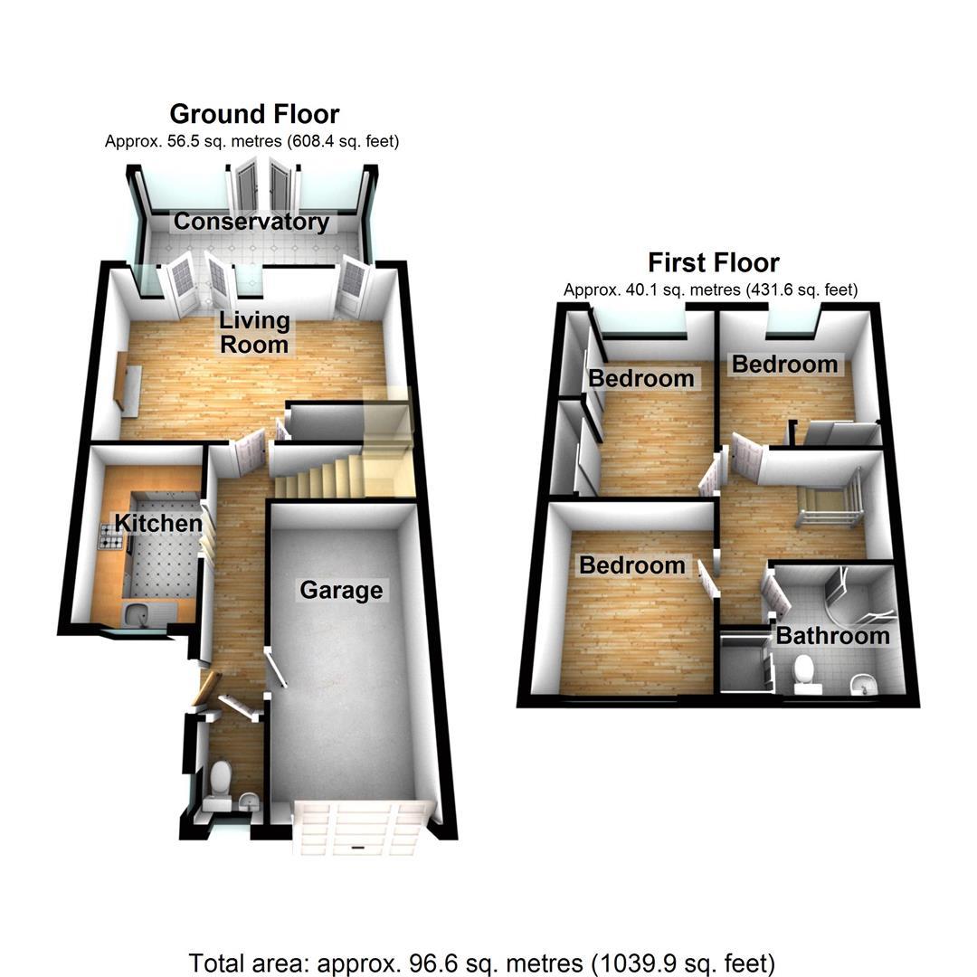 3 Bedrooms Town house for sale in Scafell Close, Eastham, Wirral CH62