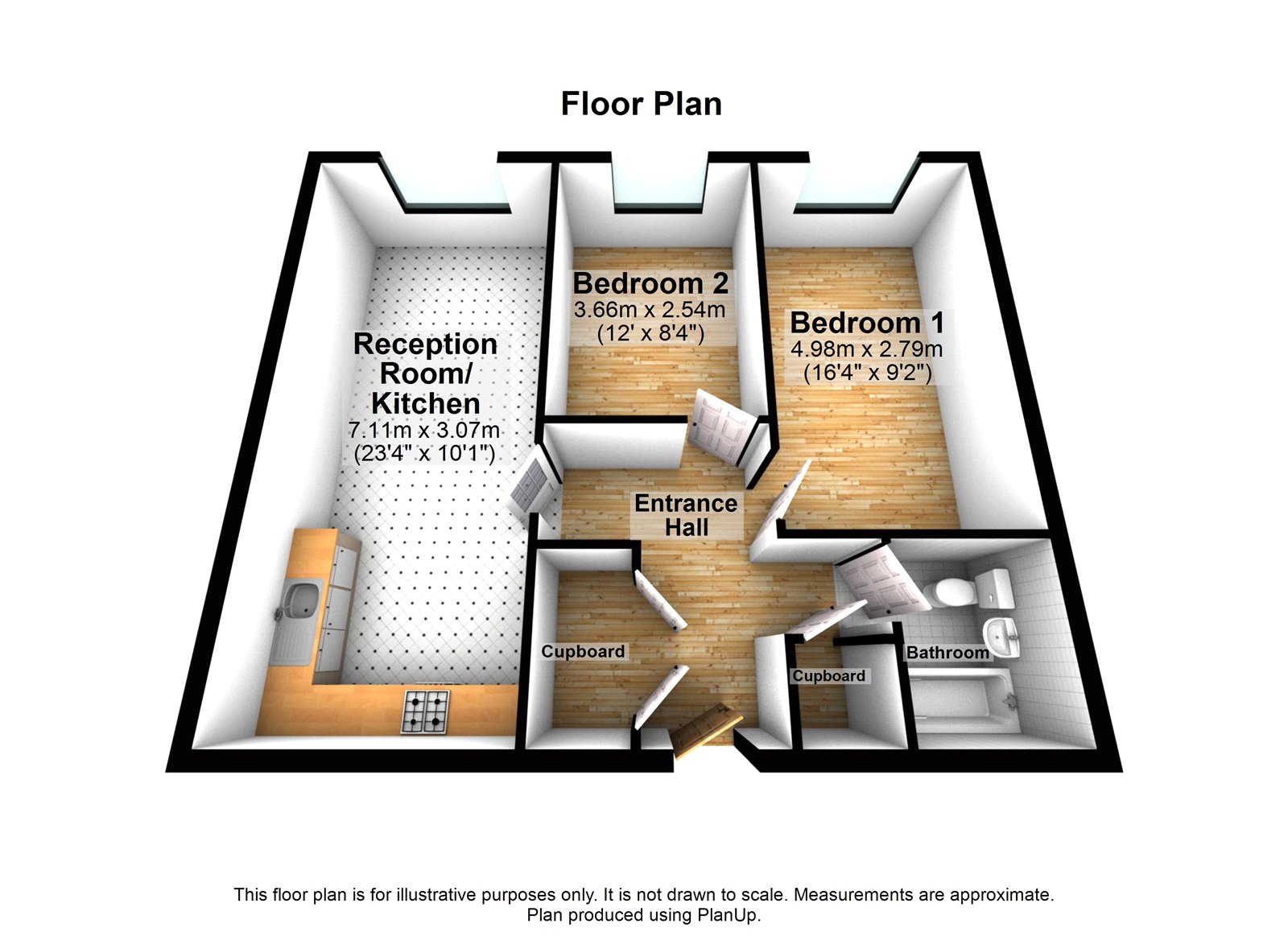 Flat D315,, Nara Building, Conington Road floorplan