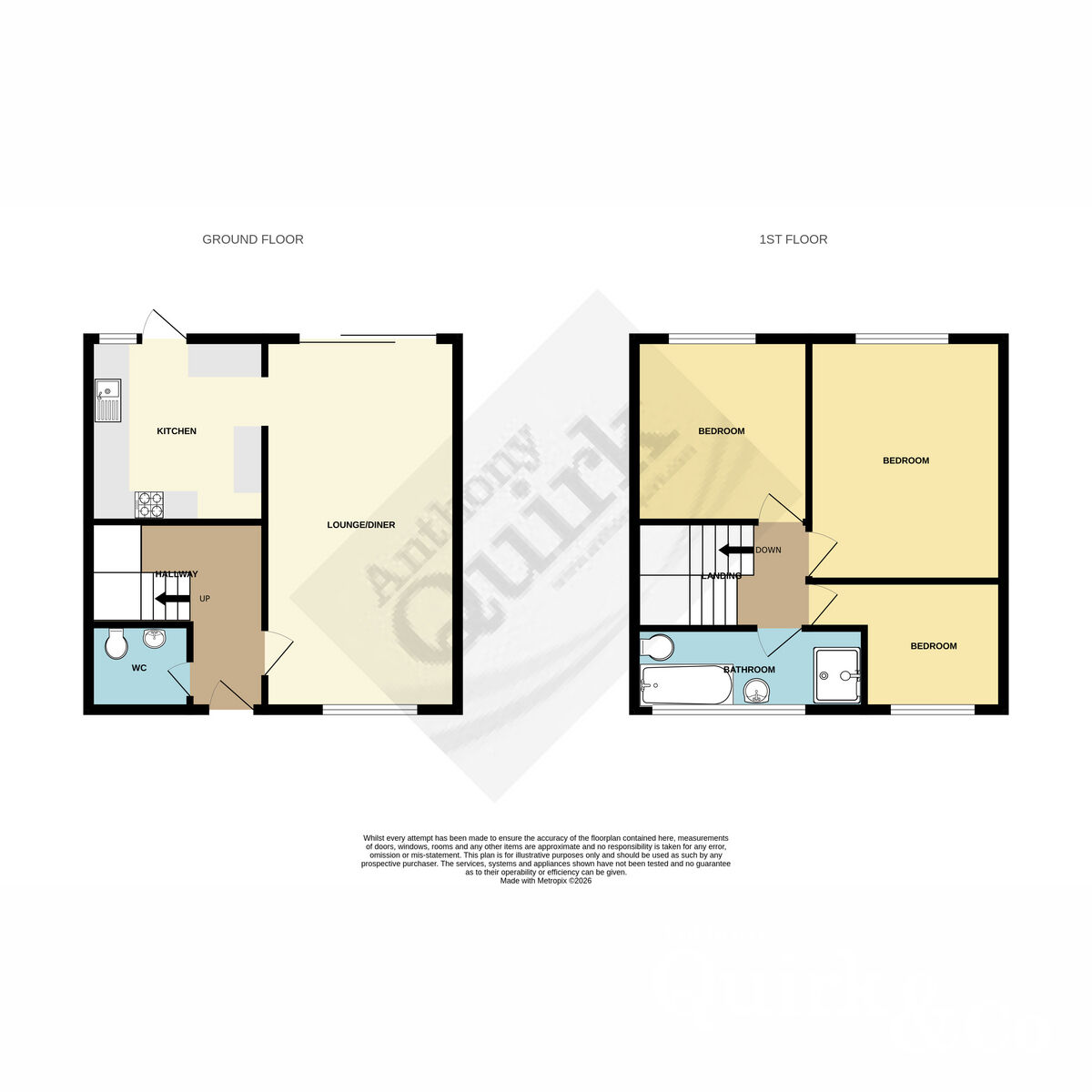 12, Sixth Avenue, Canvey Island floorplan