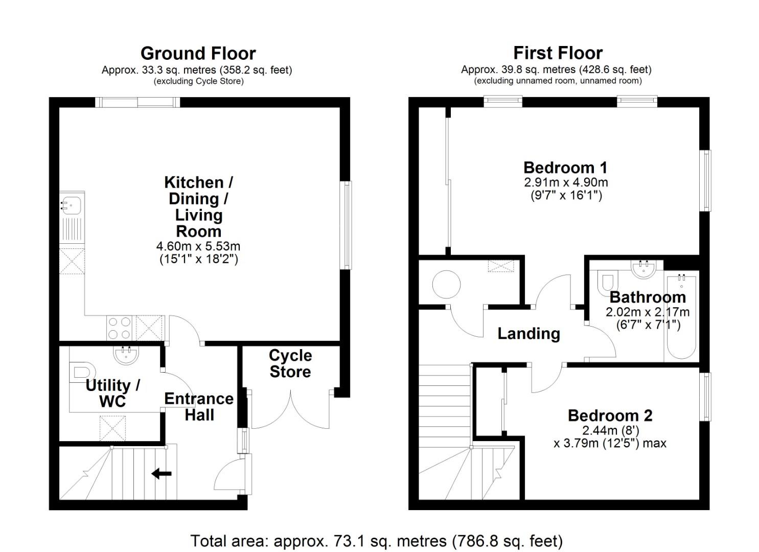 1, Cameron Road, Cambridge floorplan