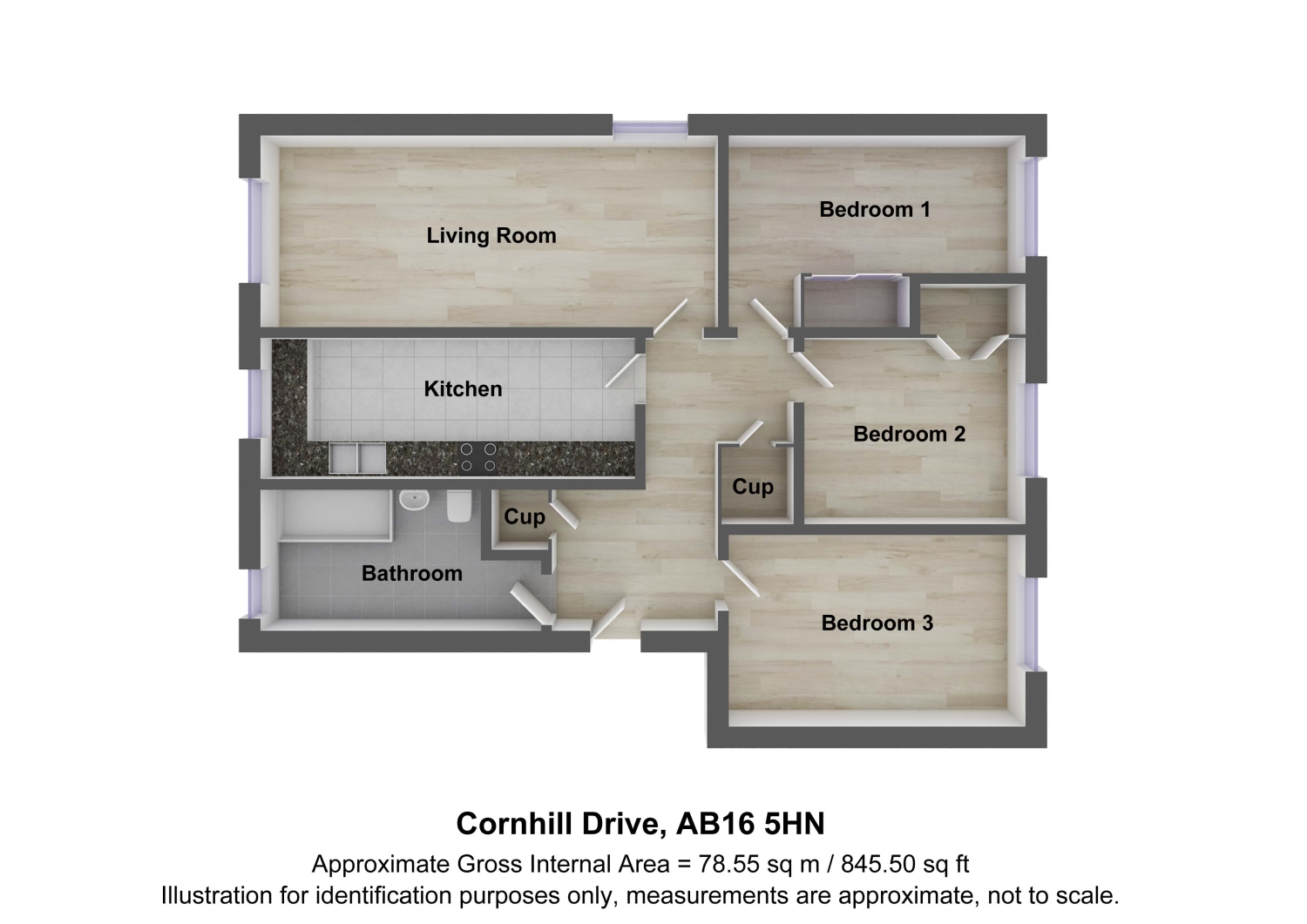 221, Cornhill Drive, Aberdeen floorplan