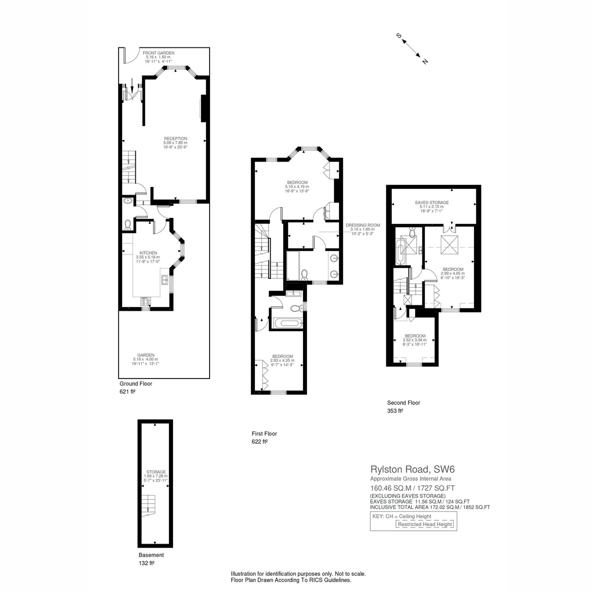 113, Rylston Road, London floorplan