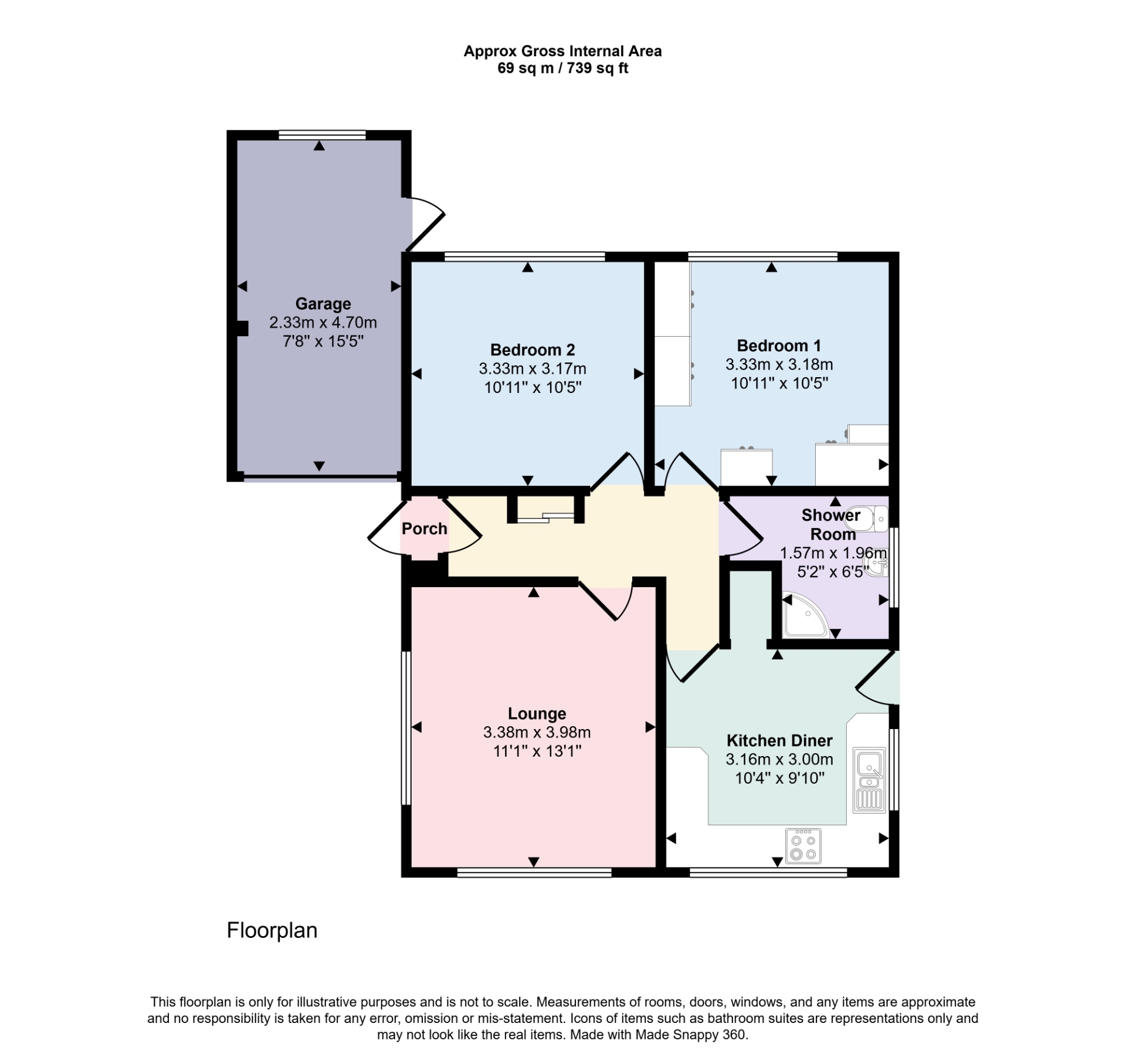46, Mayfield Grove, Skegness floorplan