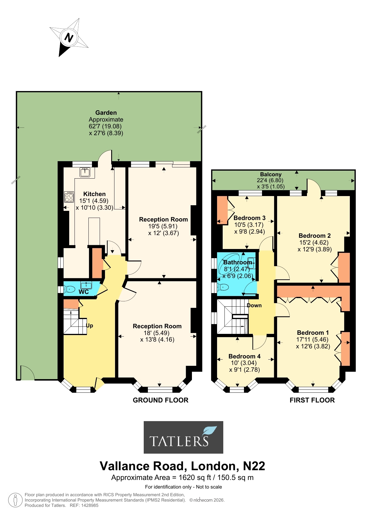 6, Vallance Road, London floorplan