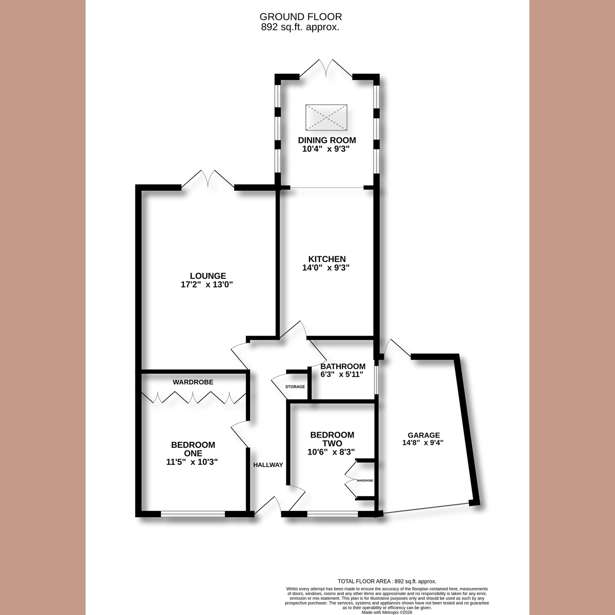 176, Cumberland Avenue, Benfleet floorplan