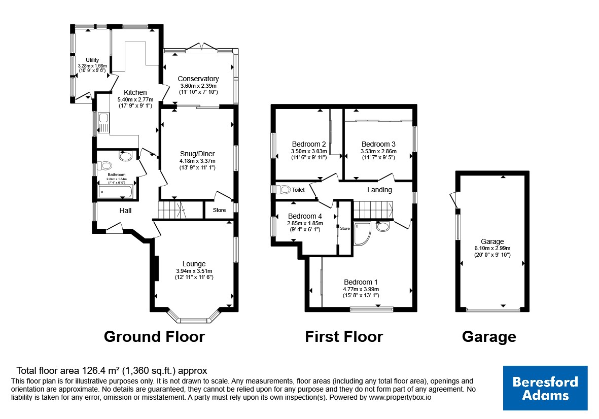 5, Morley Road, Conwy floorplan