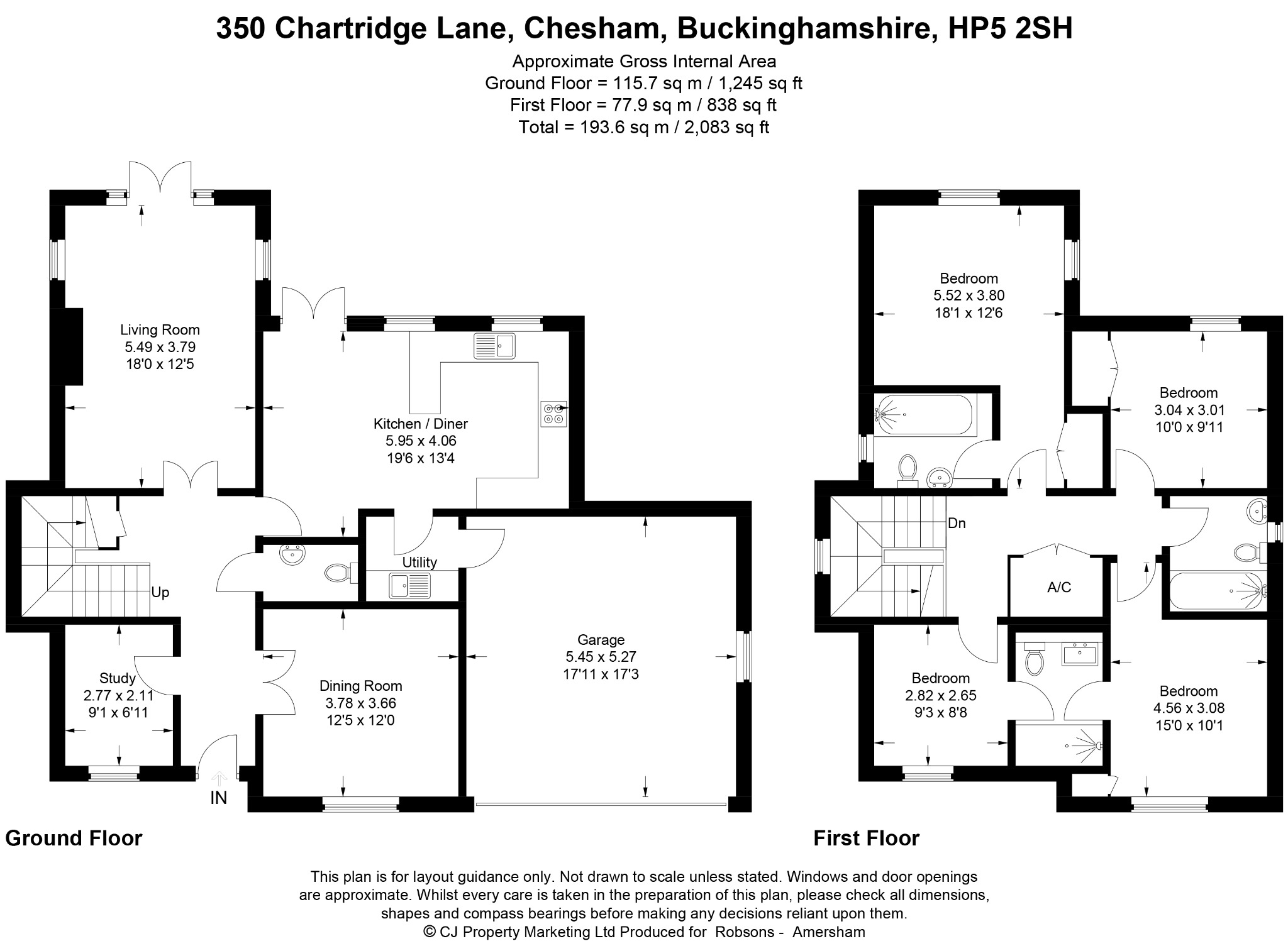 Friars Mead, 350 Chartridge Lane, Chesham floorplan