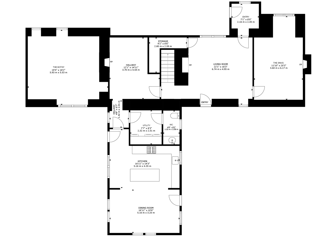 Little Mill,, Thornhill, Stirlingshire floorplan