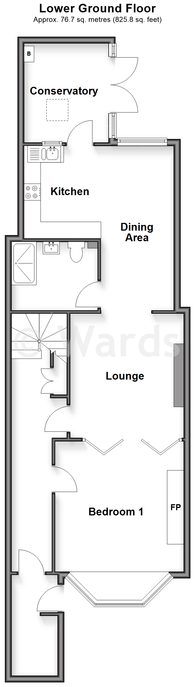 23, London Road, Dover floorplan