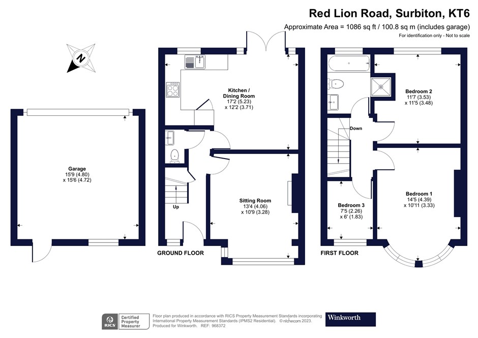 Red Lion Road, Surbiton KT6, 3 bedroom terraced house for sale